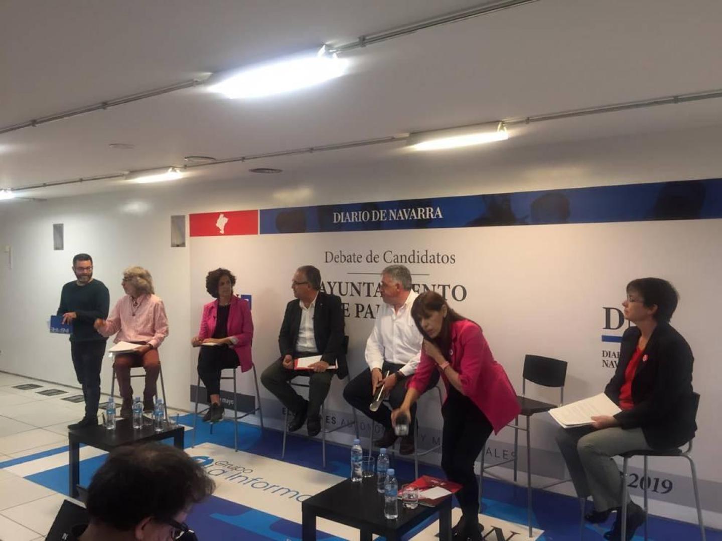Sigue en directo la retransmisión en vídeo del debate con los candidatos de Pamplona