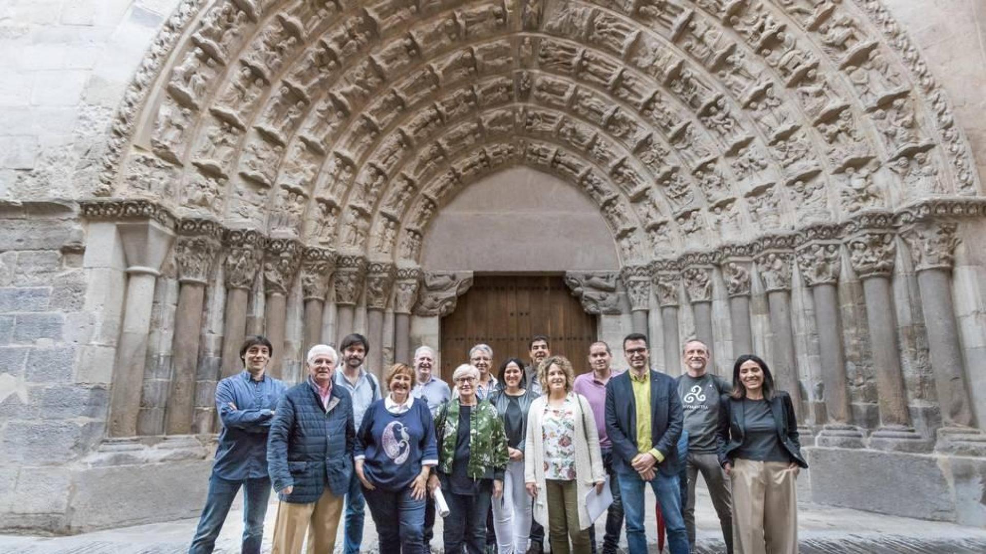 Los 'pilares' de la Puerta del Juicio de Tudela