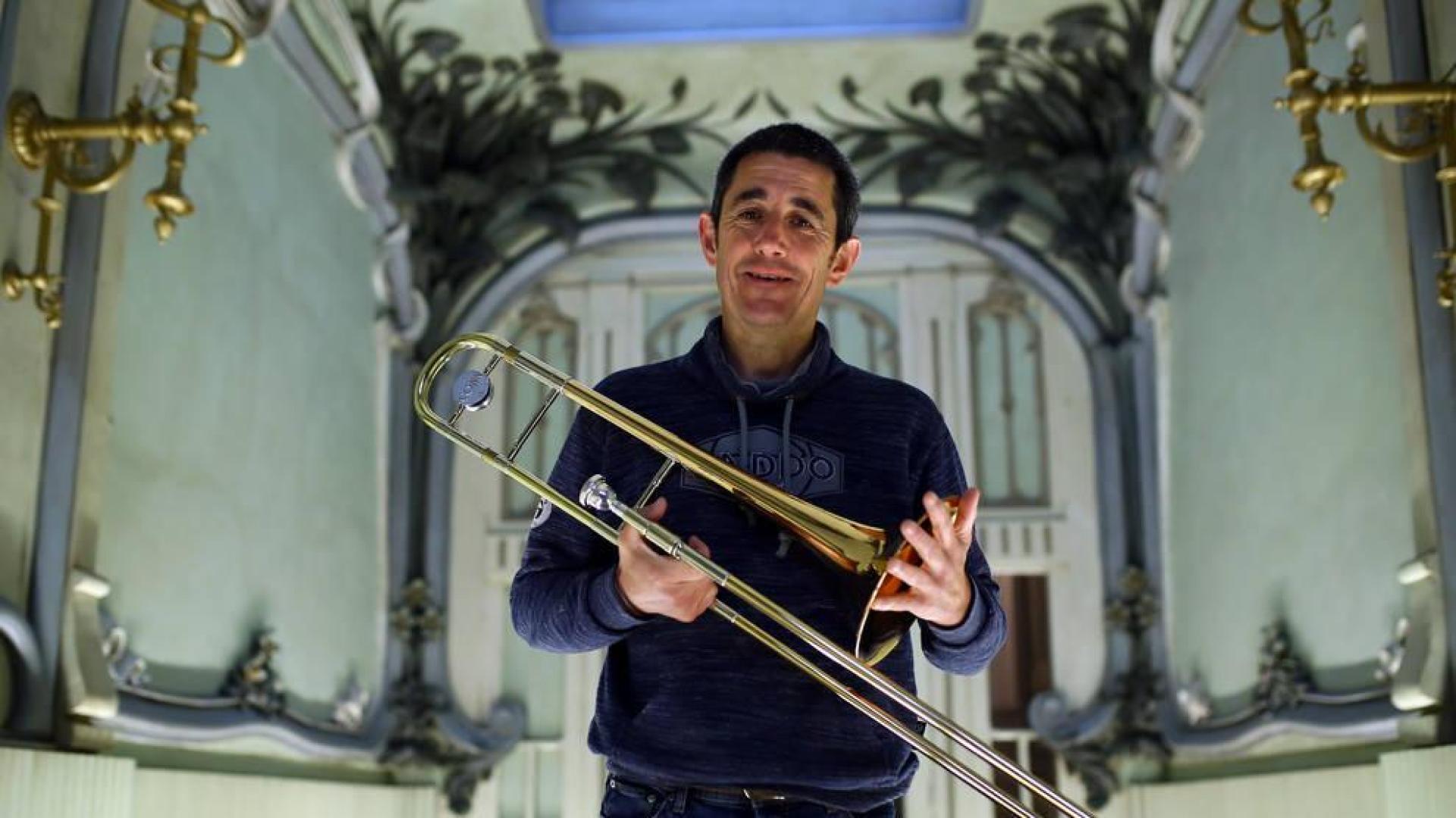 Juan Carlos Aoiz Berango, el trombón de Virulito