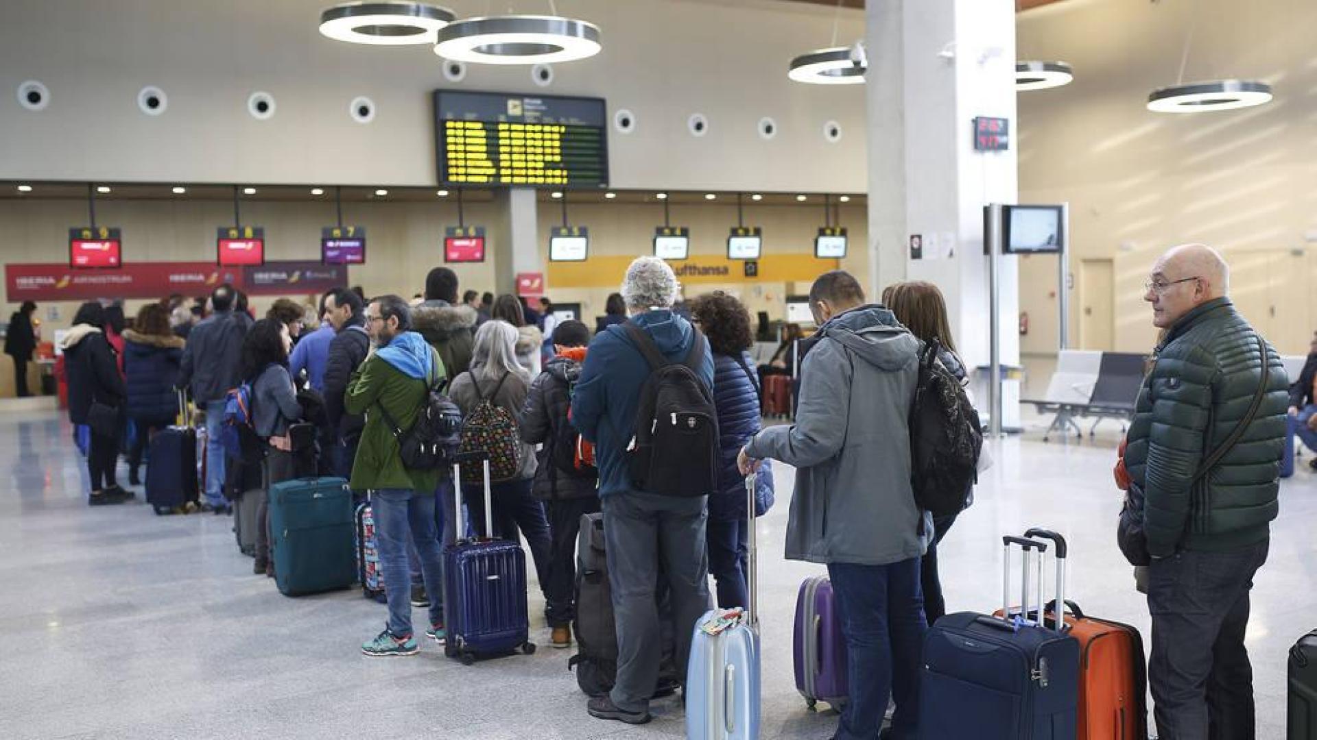El crecimiento en 2019 de los pasajeros en el aeropuerto se debe a los vuelos a Madrid