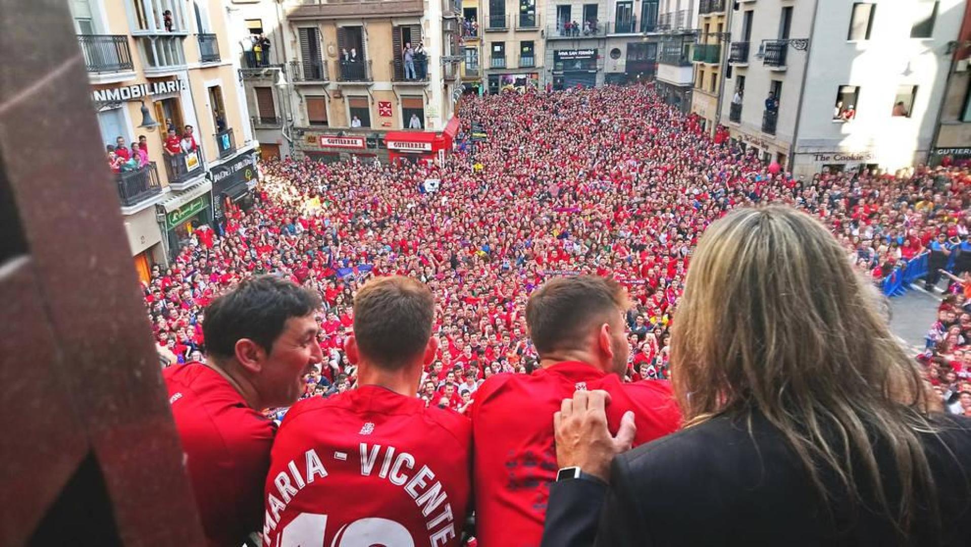 Celebración de Osasuna.