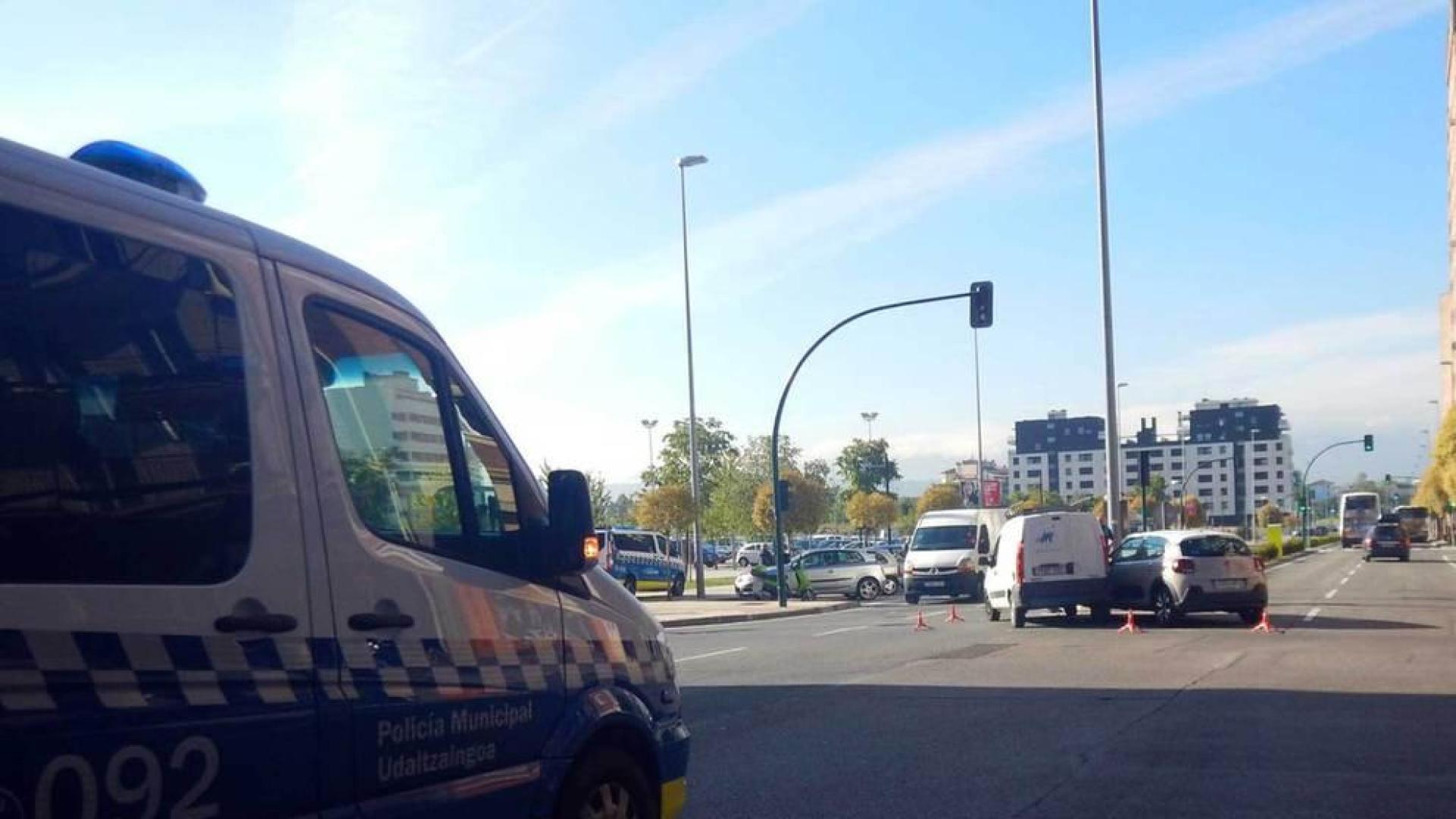 Accidente en la avenida de Zaragoza con Buenaventura Iñiguez.