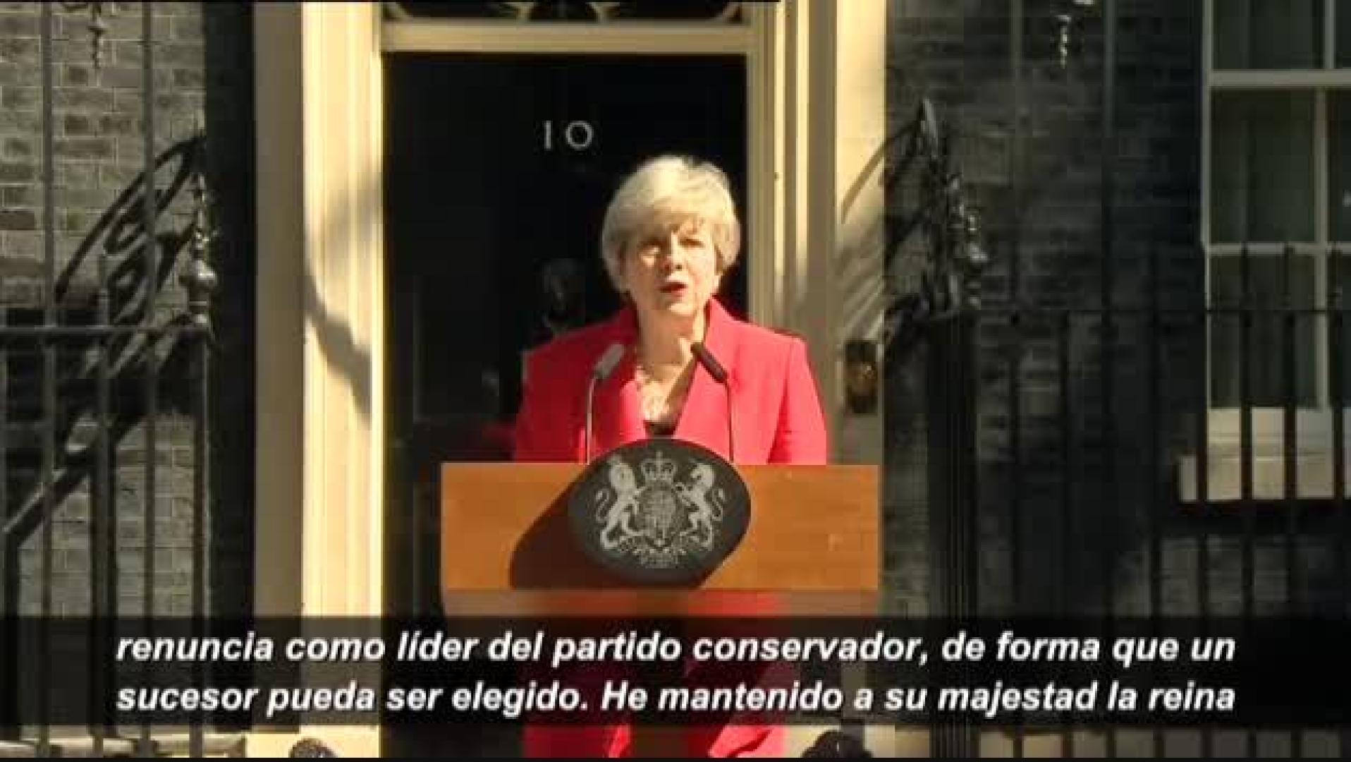 Theresa May anuncia su dimisión