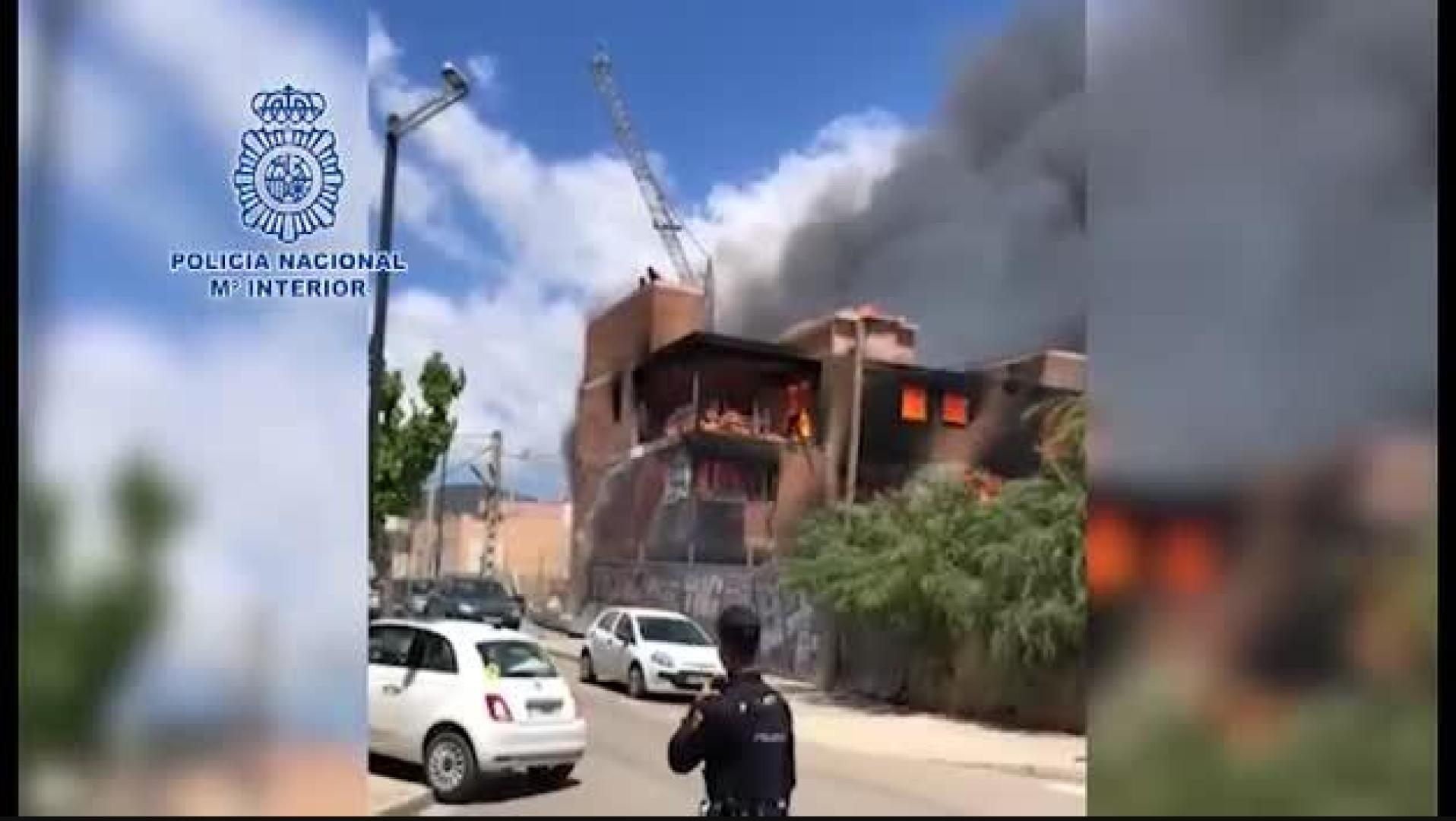 Cinco detenidos por un incendio en los juzgados de Ibiza