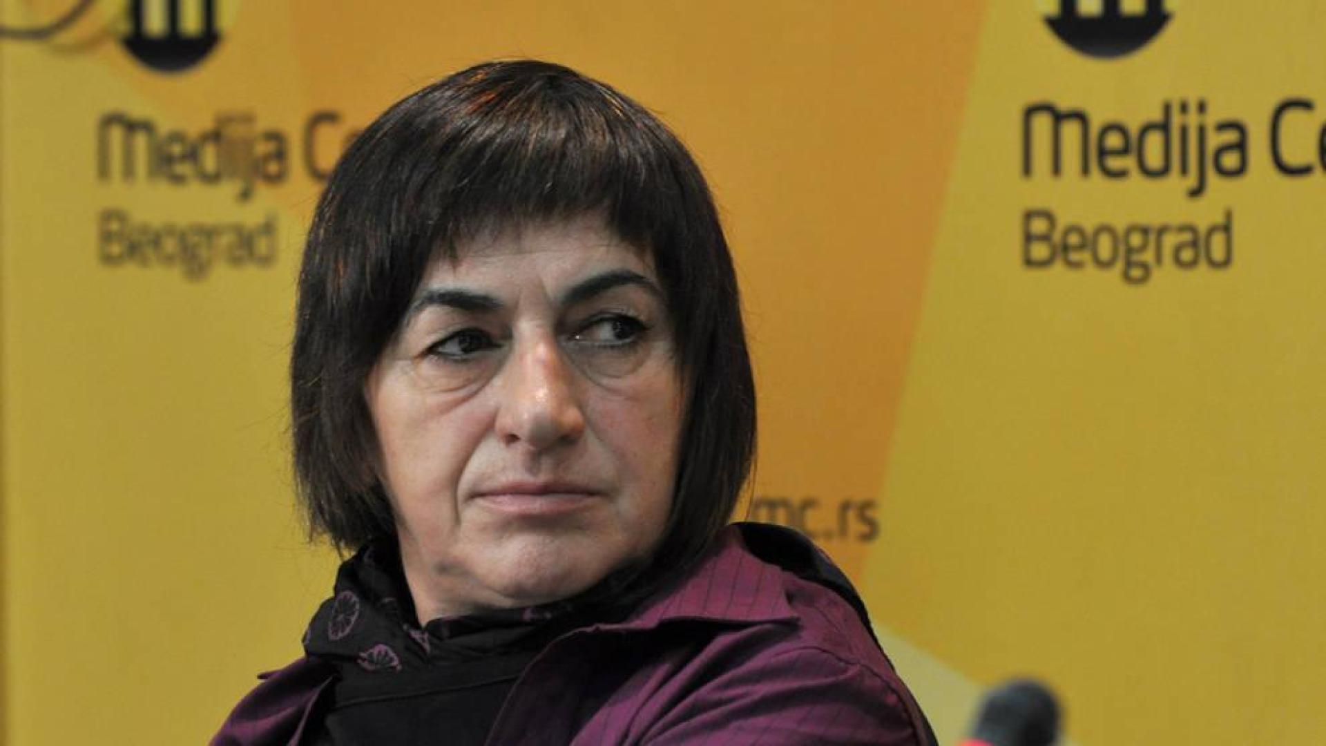 Staša Zajovic, activista feminista, reconocida por su compromiso con la paz