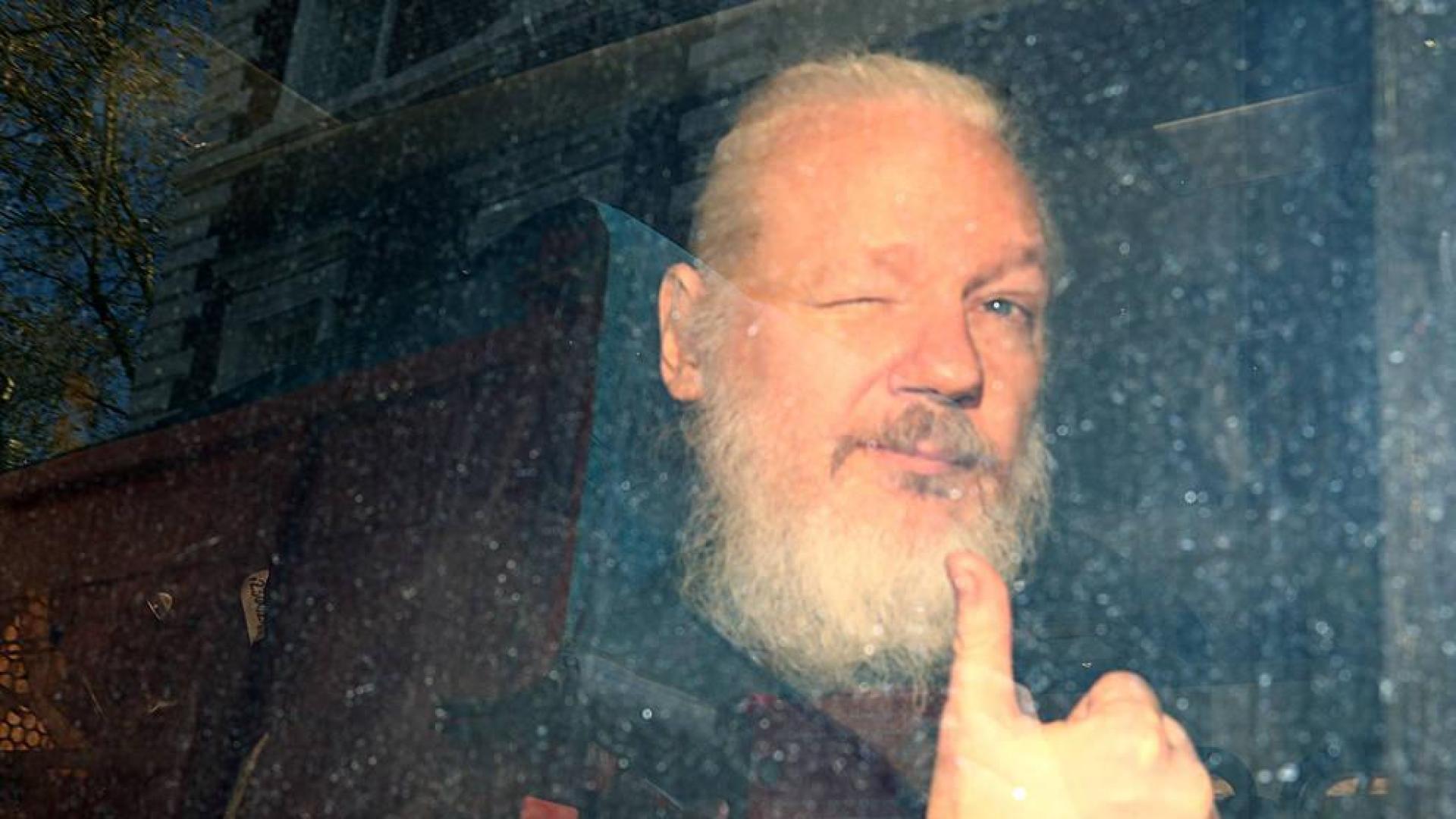 El fundador de WikiLeaks Julian Assange, a su llegada a la corte de justicia en Londres.