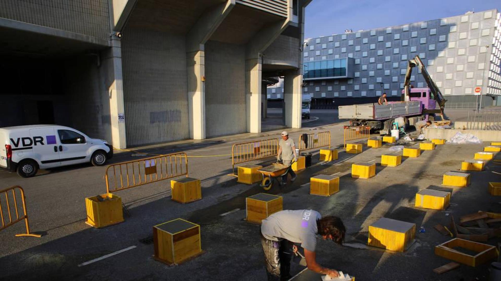 VDR se instala en El Sadar para las obras