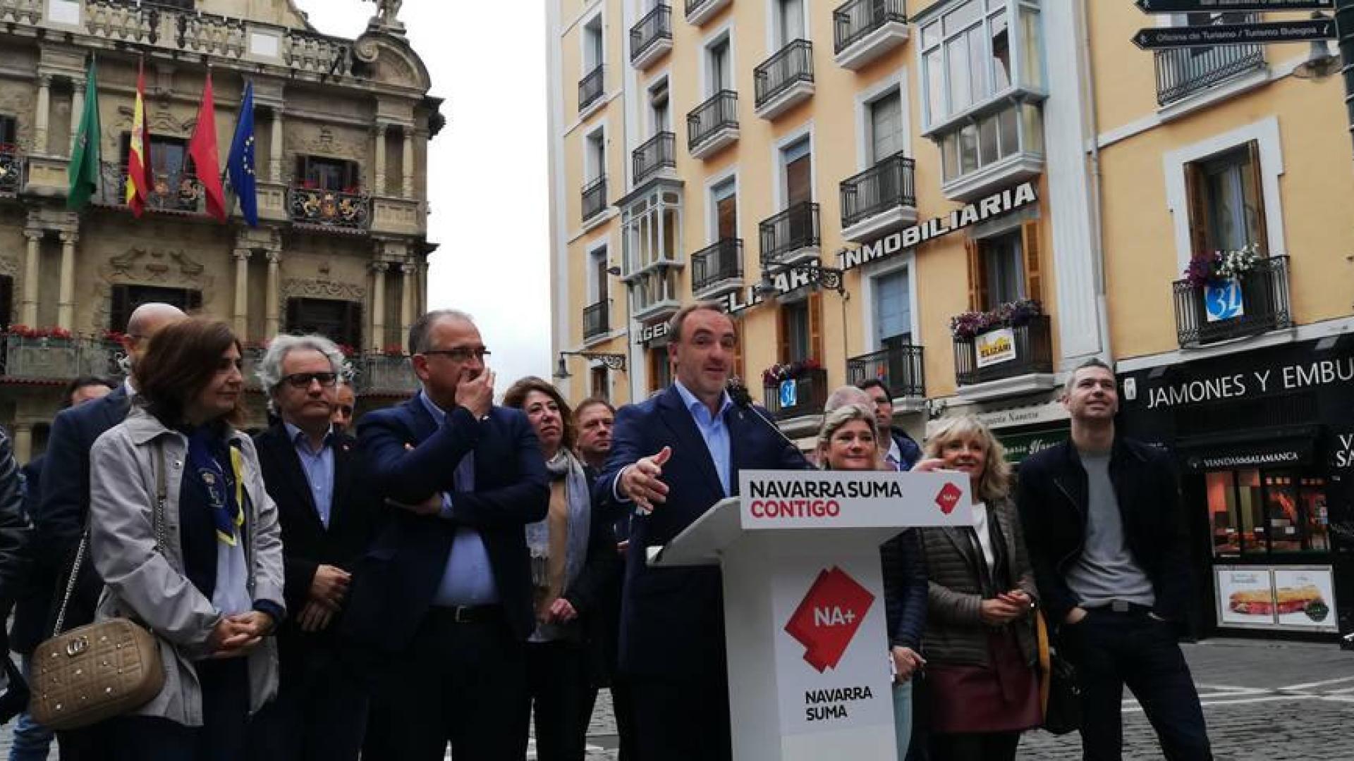 Esparza: "Estamos a punto de desalojar al nacionalismo vasco del Gobierno"