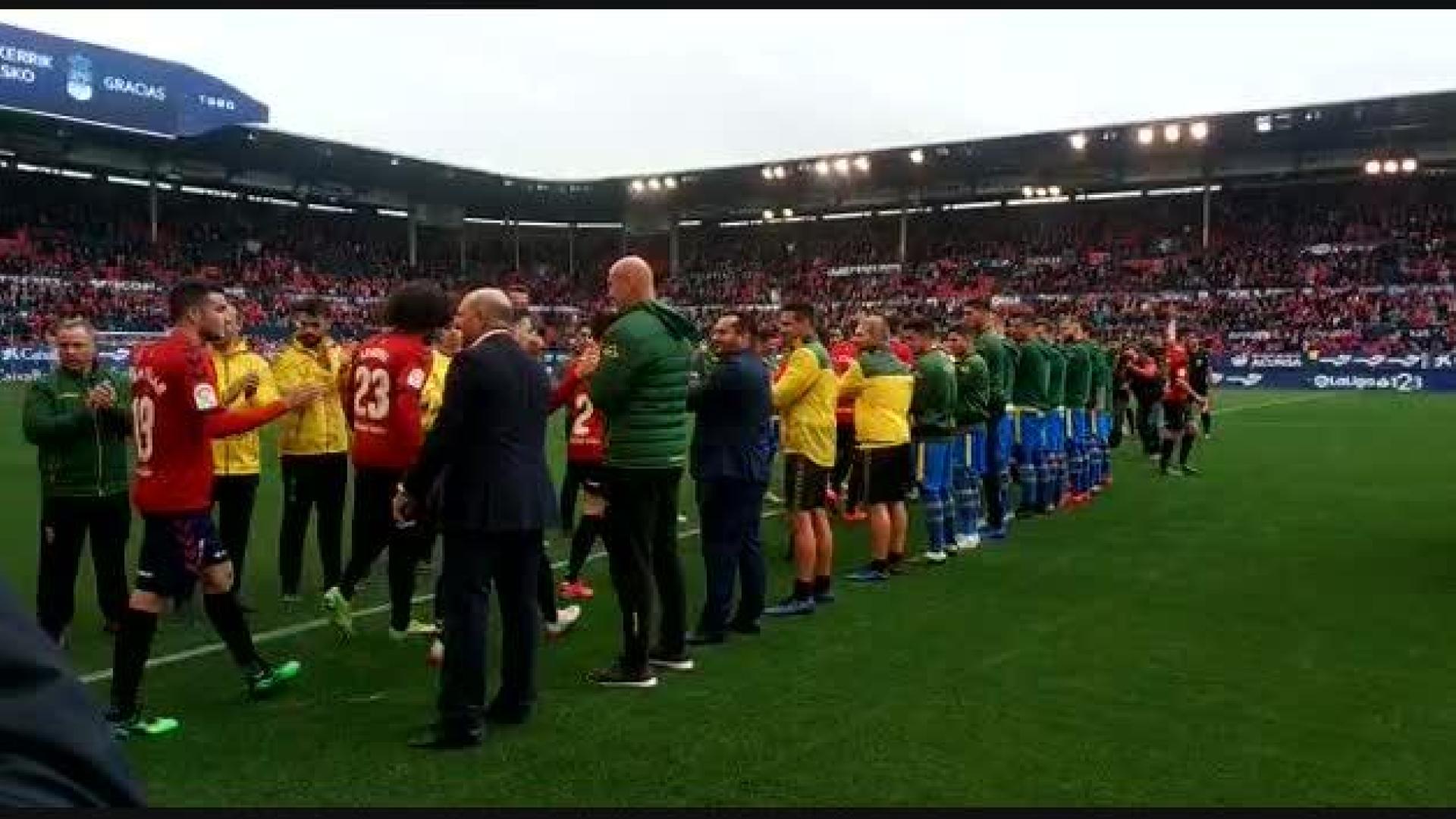 Pasillo de la UD Las Palmas a Osasuna (II)