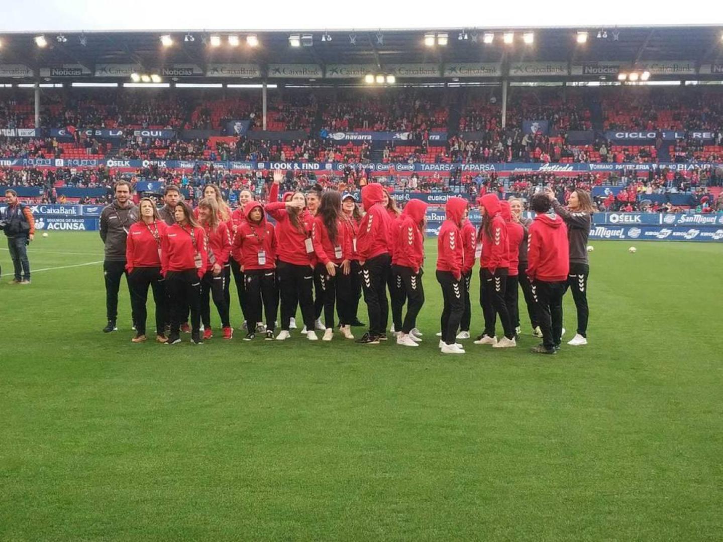 Homenaje a Osasuna Femenino.