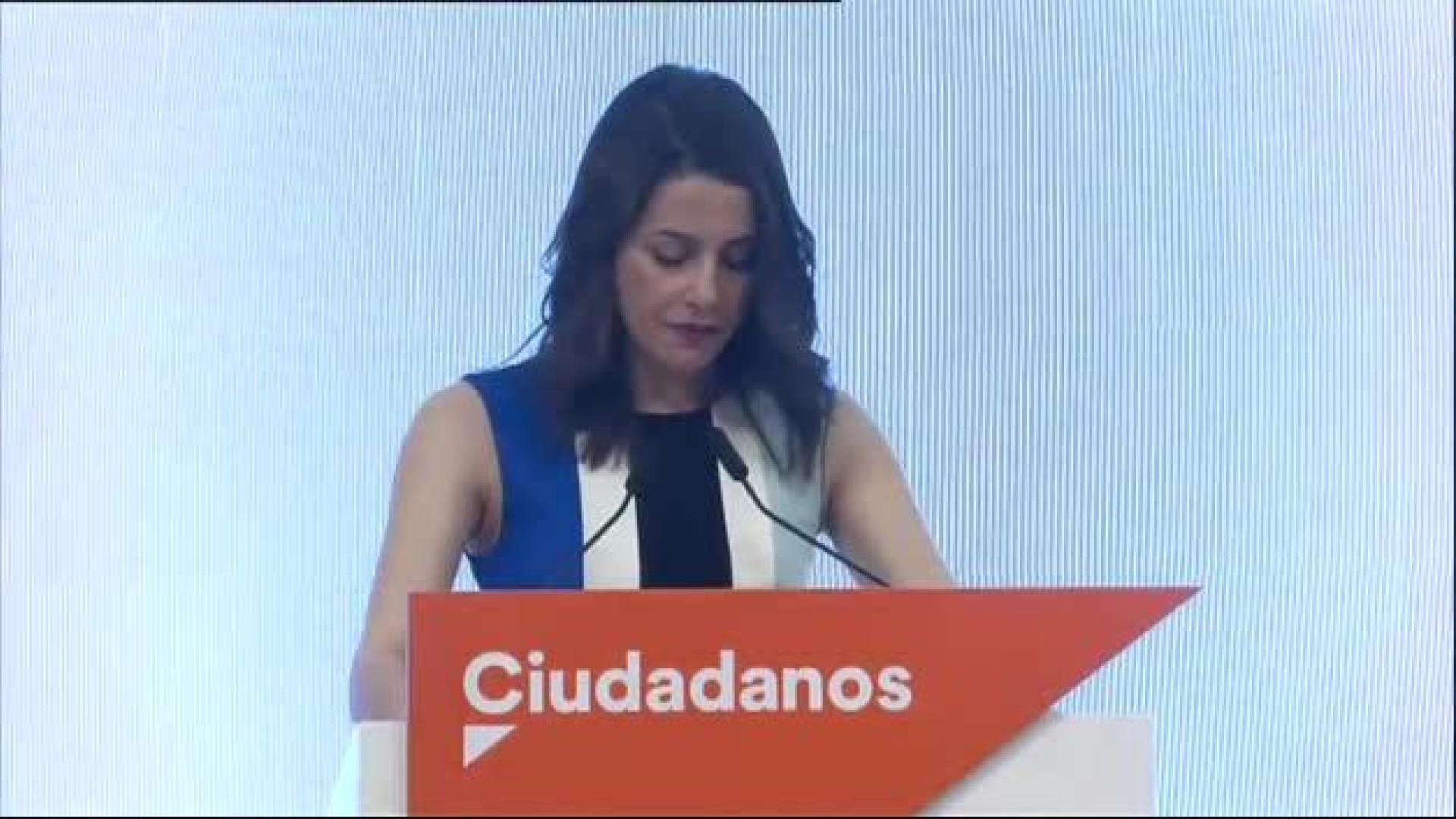 Arrimadas: "El crecimiento de Ciudadanos permite desalojar a Carmena"