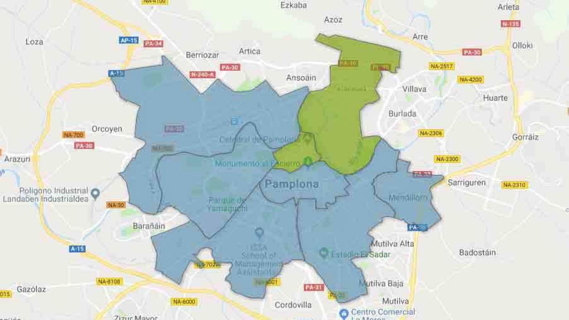 Así ha votado cada barrio de Pamplona al Parlamento de Navarra