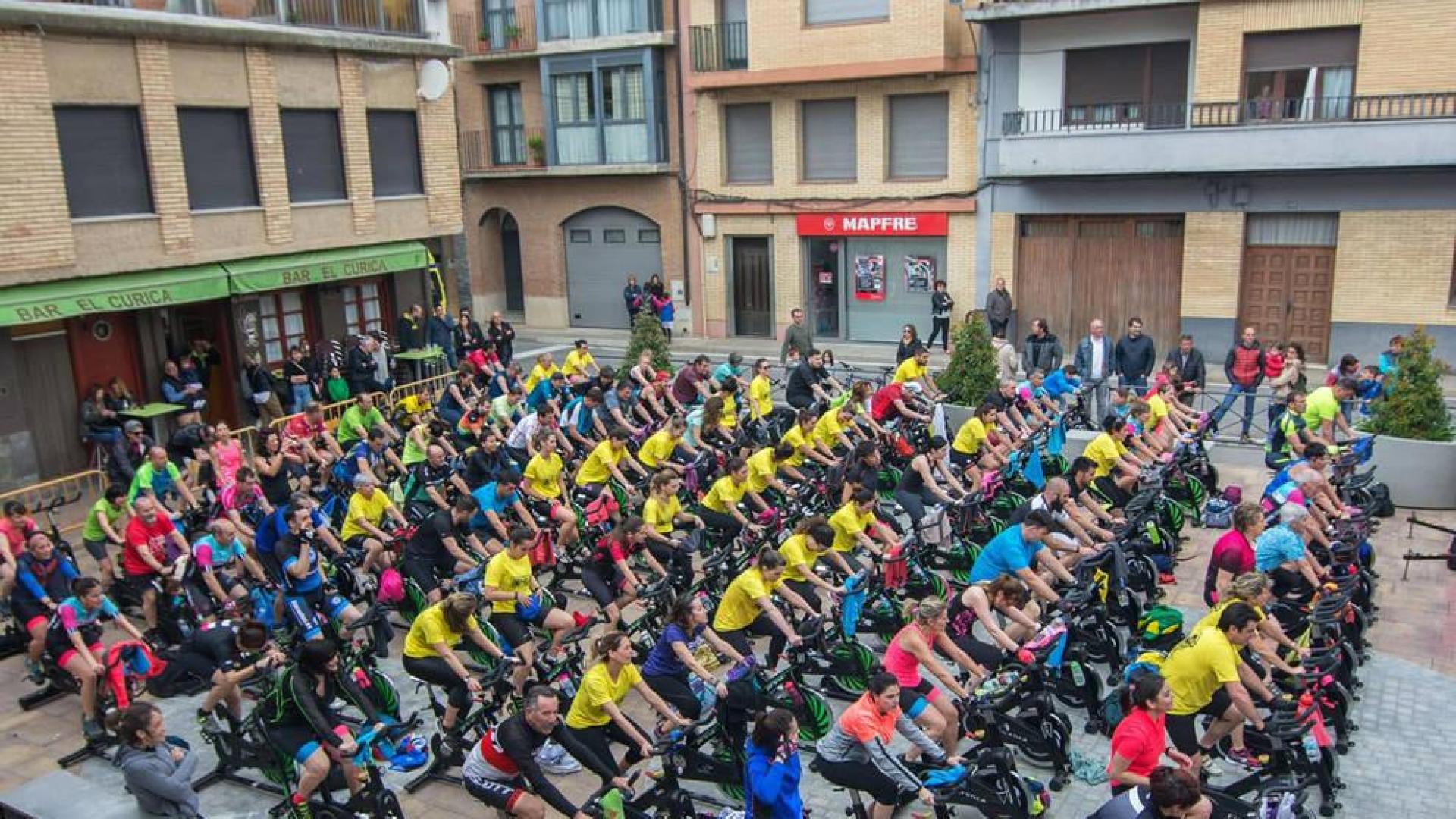 Más de 100 personas en el ciclo indoor de  Murchante