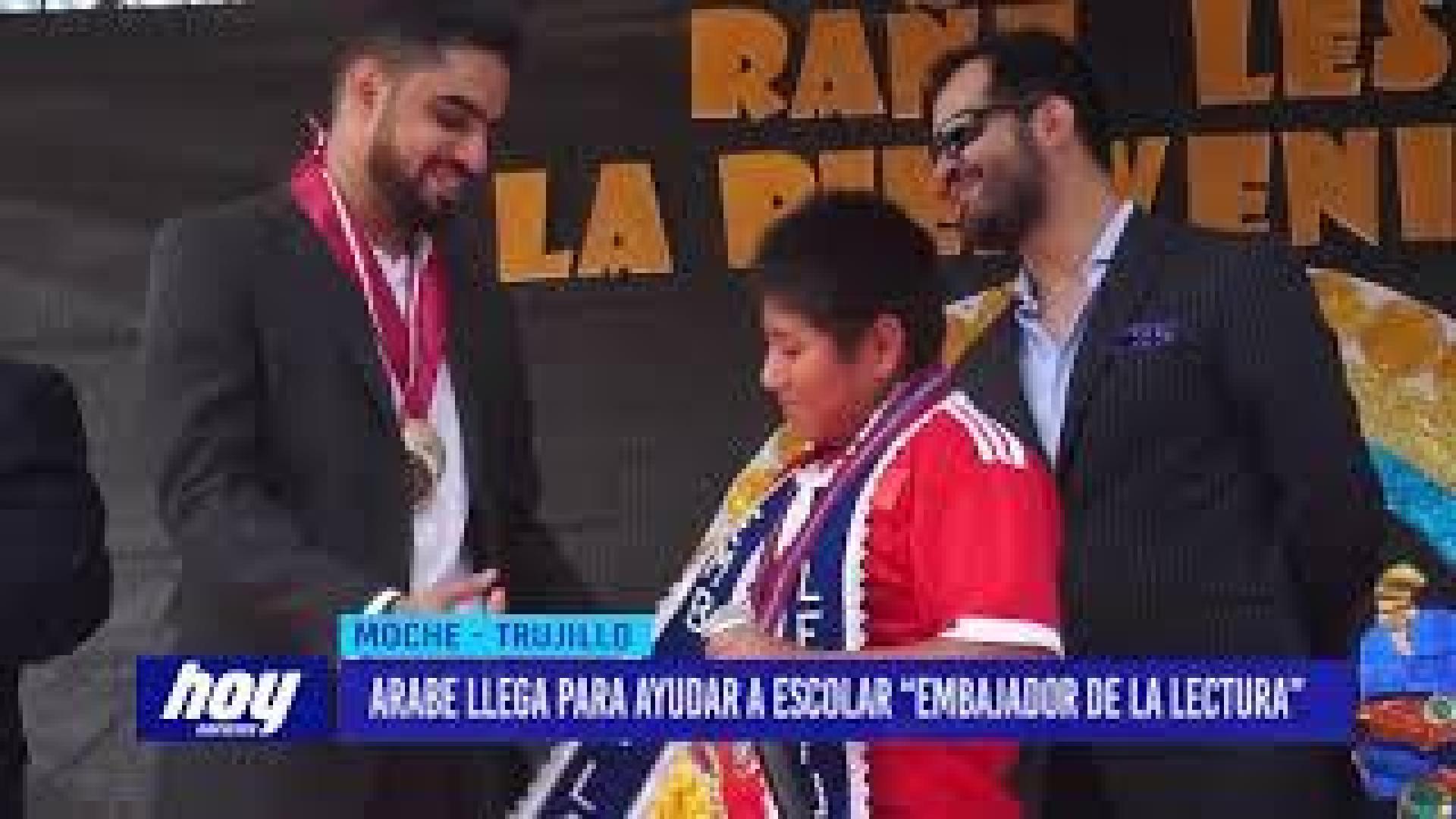 El filántropo árabe Yaqoob Mubarak ayudará a Víctor, a su familia y escuela