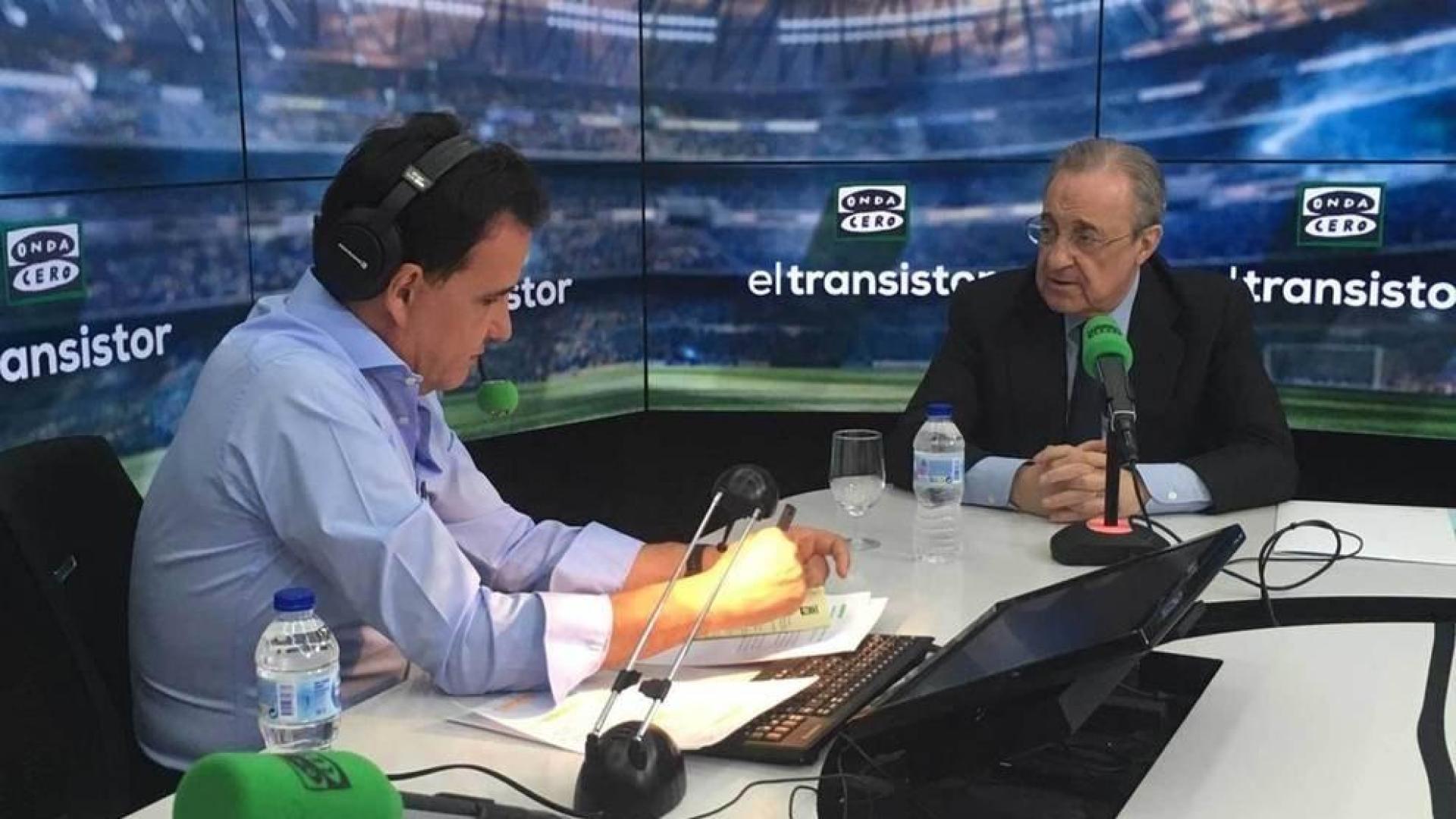 Florentino Pérez, en El Transistor de Onda Cero.