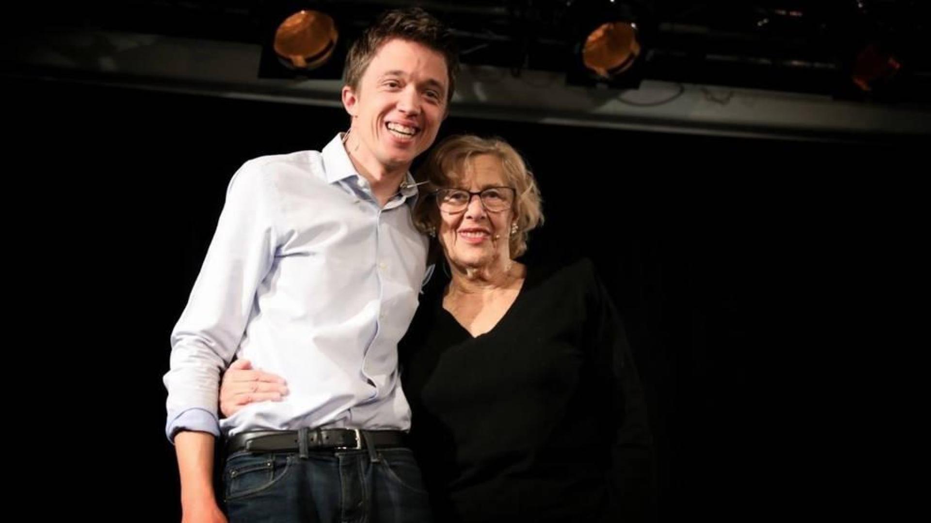 Manuela Carmene e Íñigo Errejón, candidatos de Más Madrid
