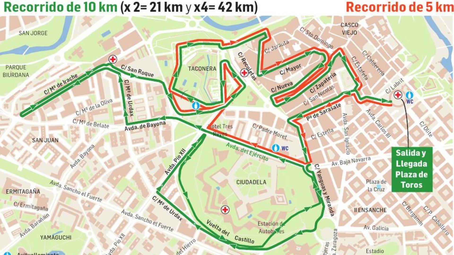 2.500 deportistas, a la carrera este sábado en la San Fermín Marathon
