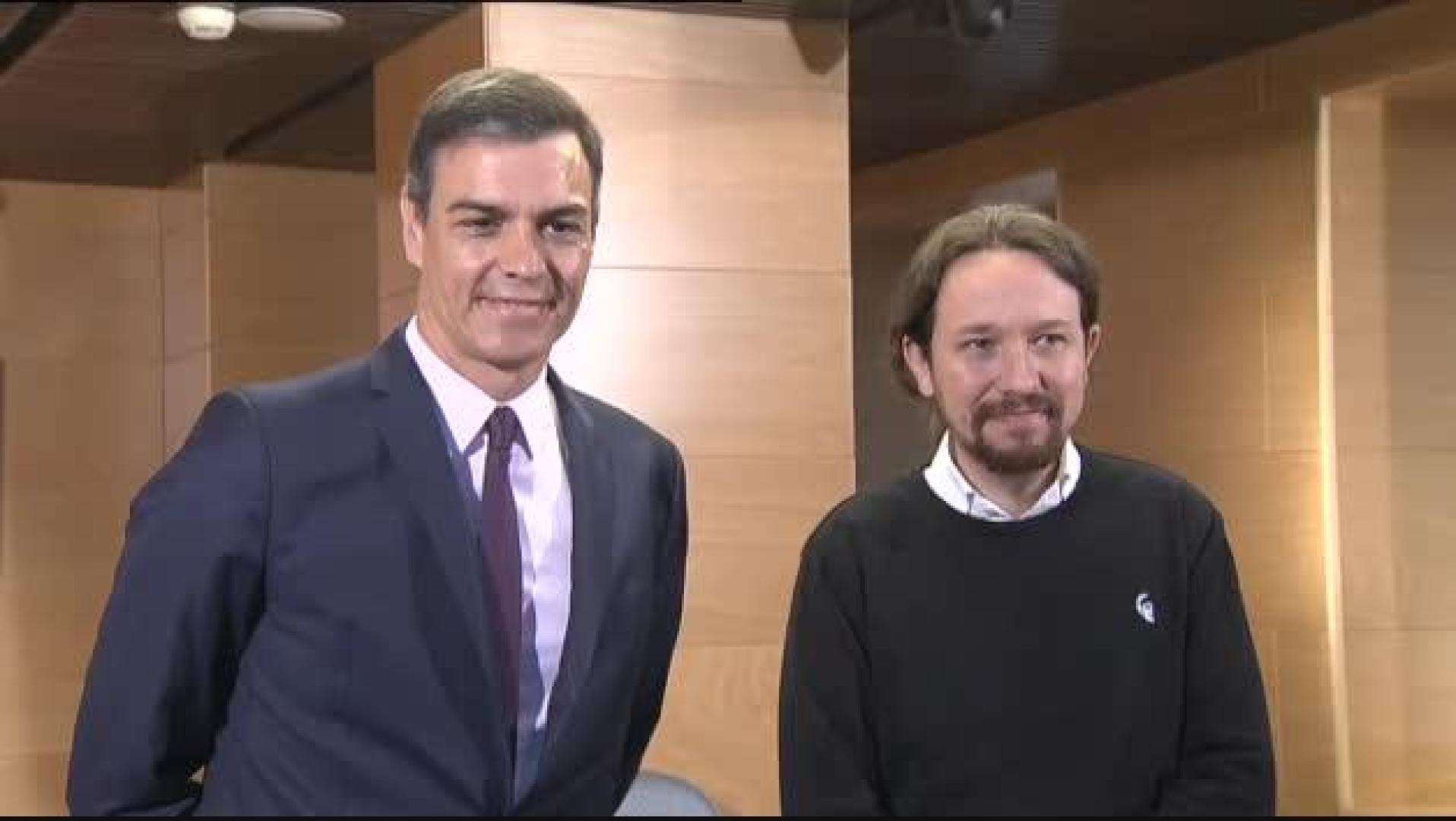 Sánchez se reúne con Pablo Iglesias