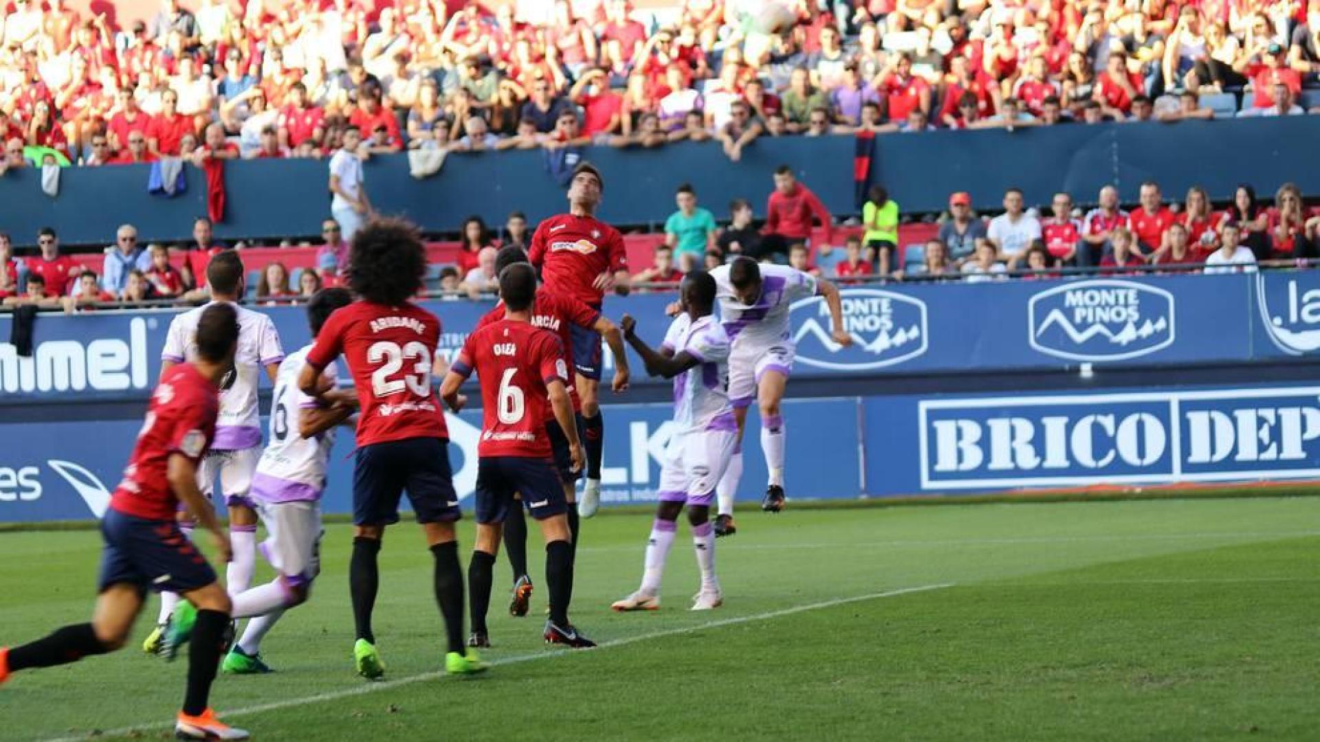 Imágenes del partido disputado en El Sadar entre el Osasuna y el Numancia el 30 de septiembre de 2018.
