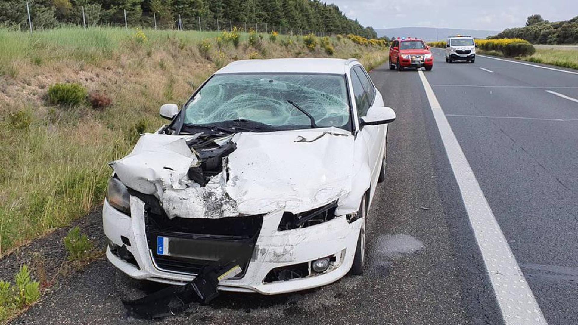 Dos heridos en sendos accidentes en Orkoien y en la AP-15