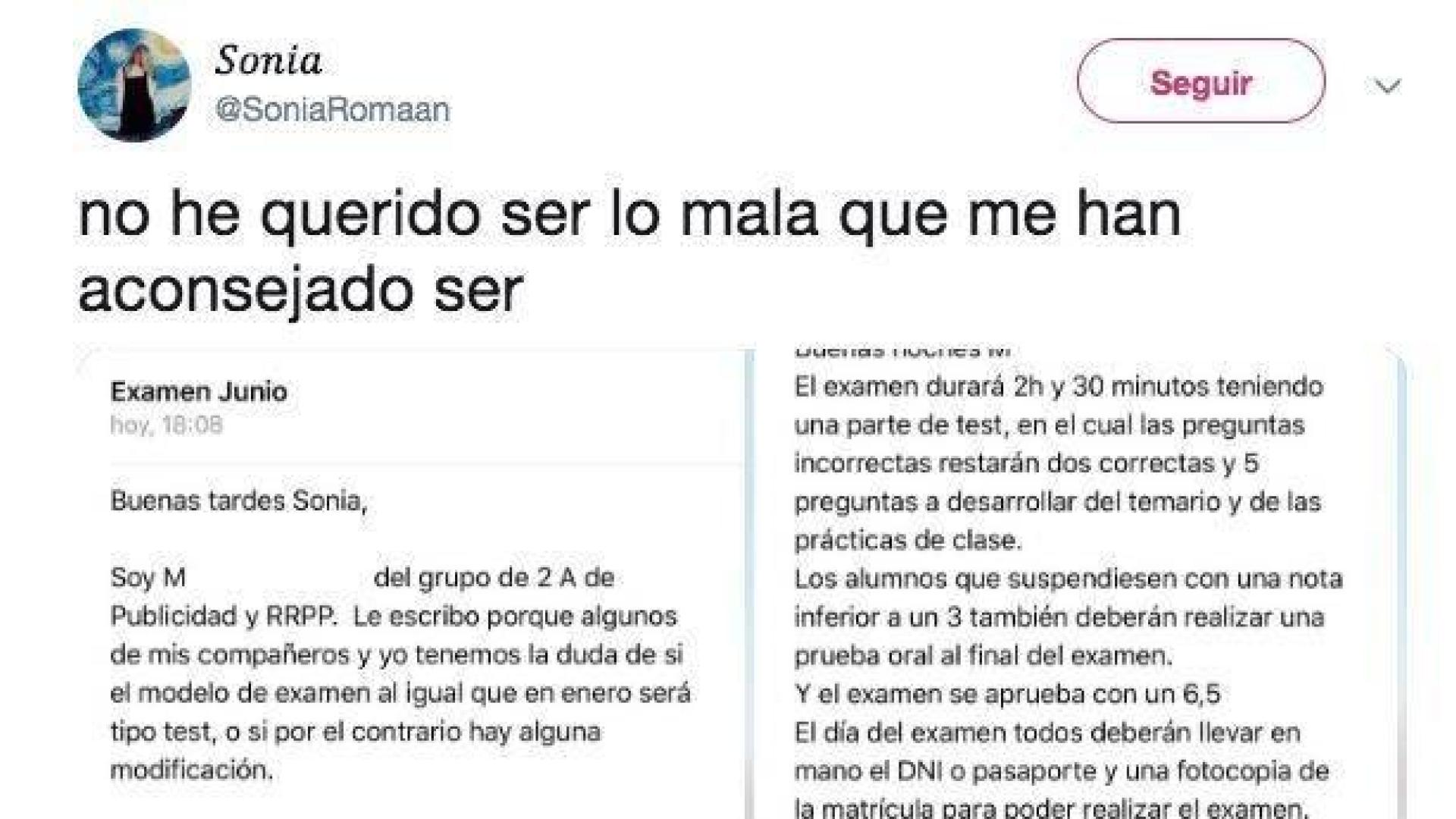 Más de 8.000 'me gusta': arrasa con su respuesta a un alumno