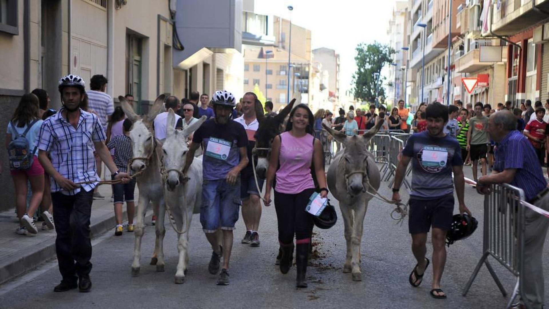 Un momento de la carrera de burros celebrada el año pasado.