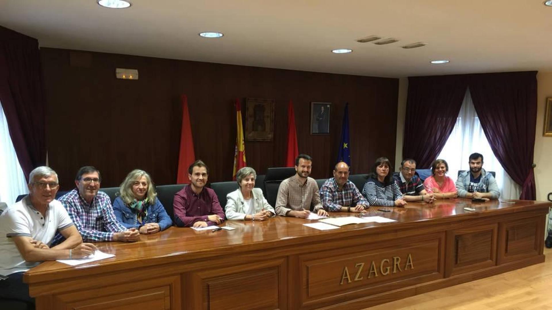 Imagen del pleno celebrado el pasado jueves en Azagra.