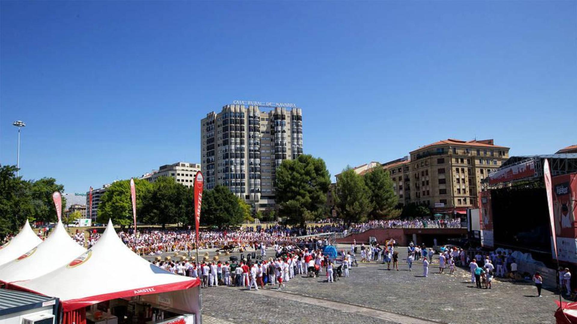 Plaza de los Fueros en San Fermín