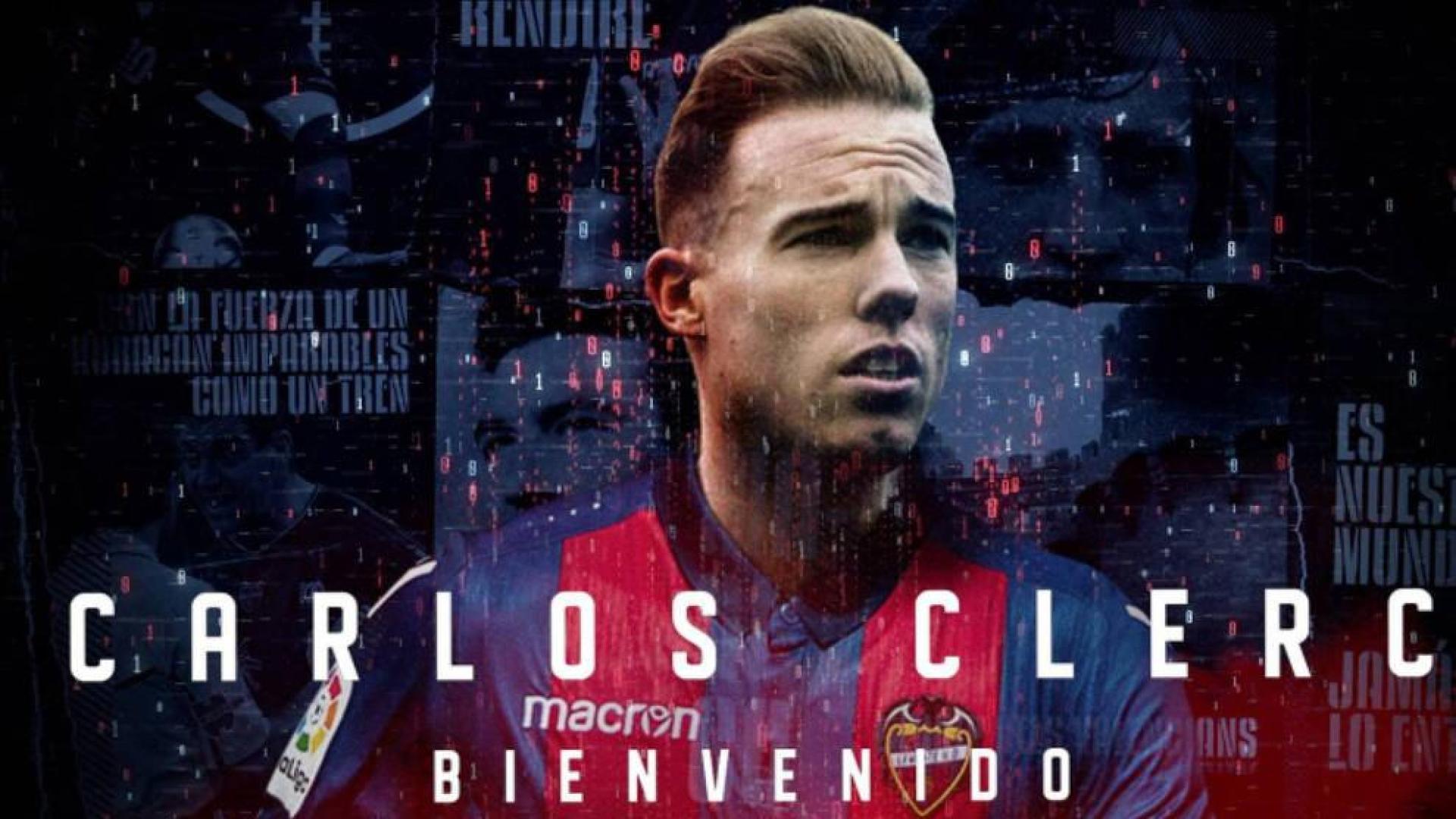 El Levante anuncia el fichaje de Carlos Clerc para las tres próximas temporadas