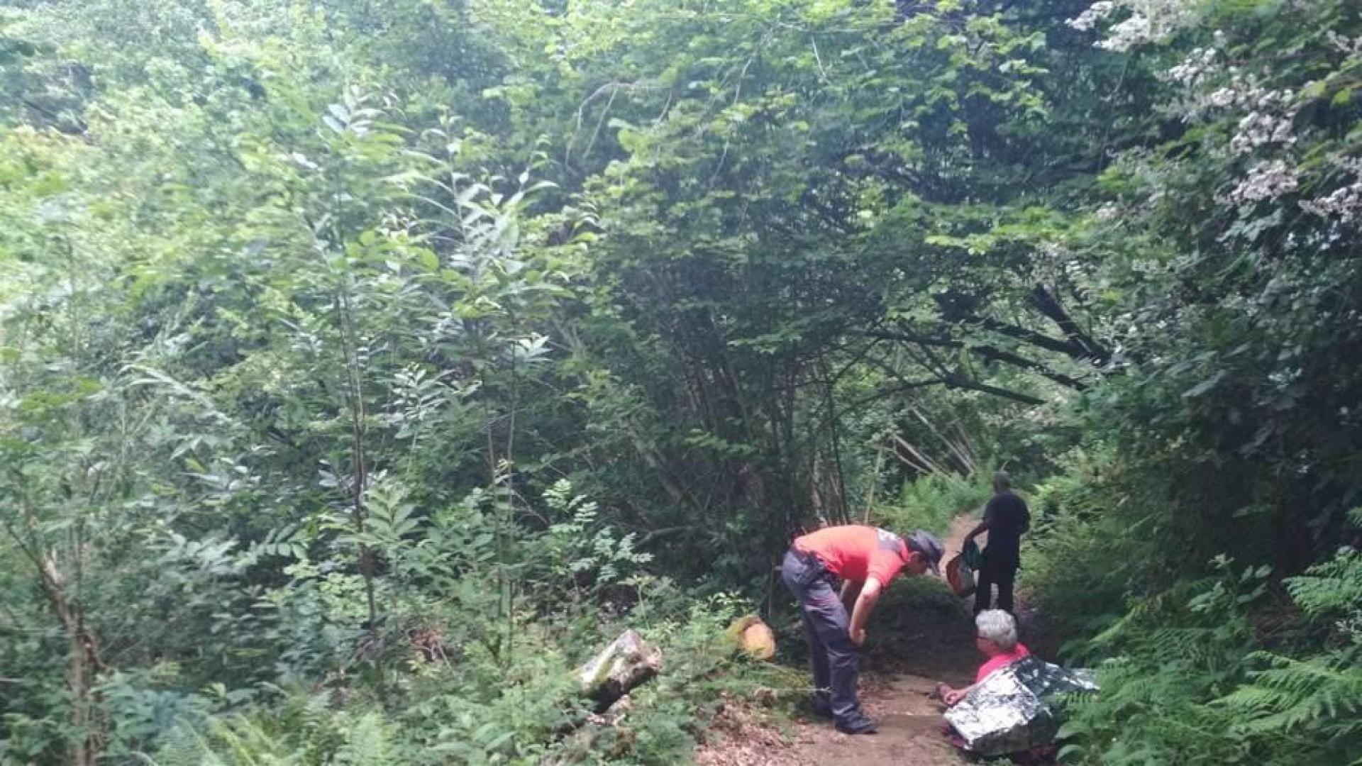 Rescatada en Erratzu una senderista con una posible fractura de tobillo
