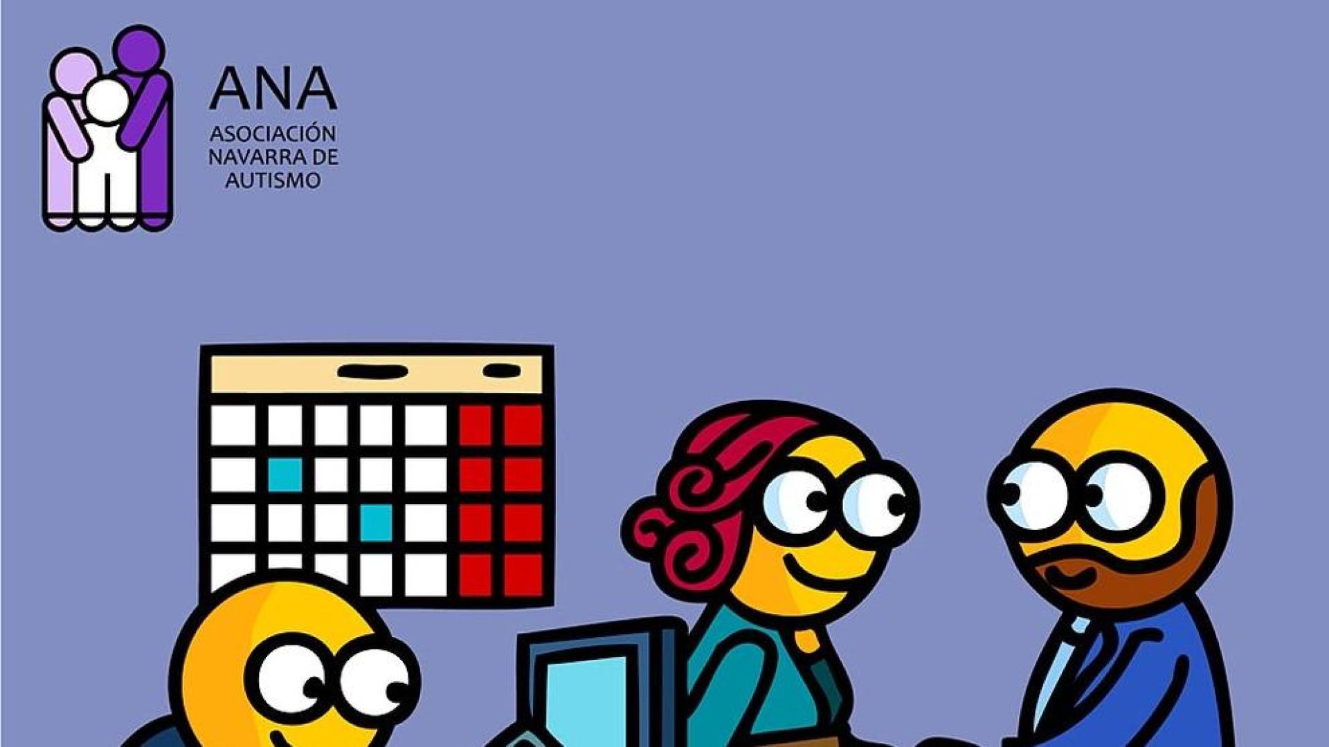 Unos 2.000 pictogramas adornarán los lugares públicos y establecimientos en Navarra, con el fin de que los niños que padecen autismo puedan relacionarse en esos espacios. La iniciativa forma parte de una campaña de la Asociación Navarra de Autismo.
