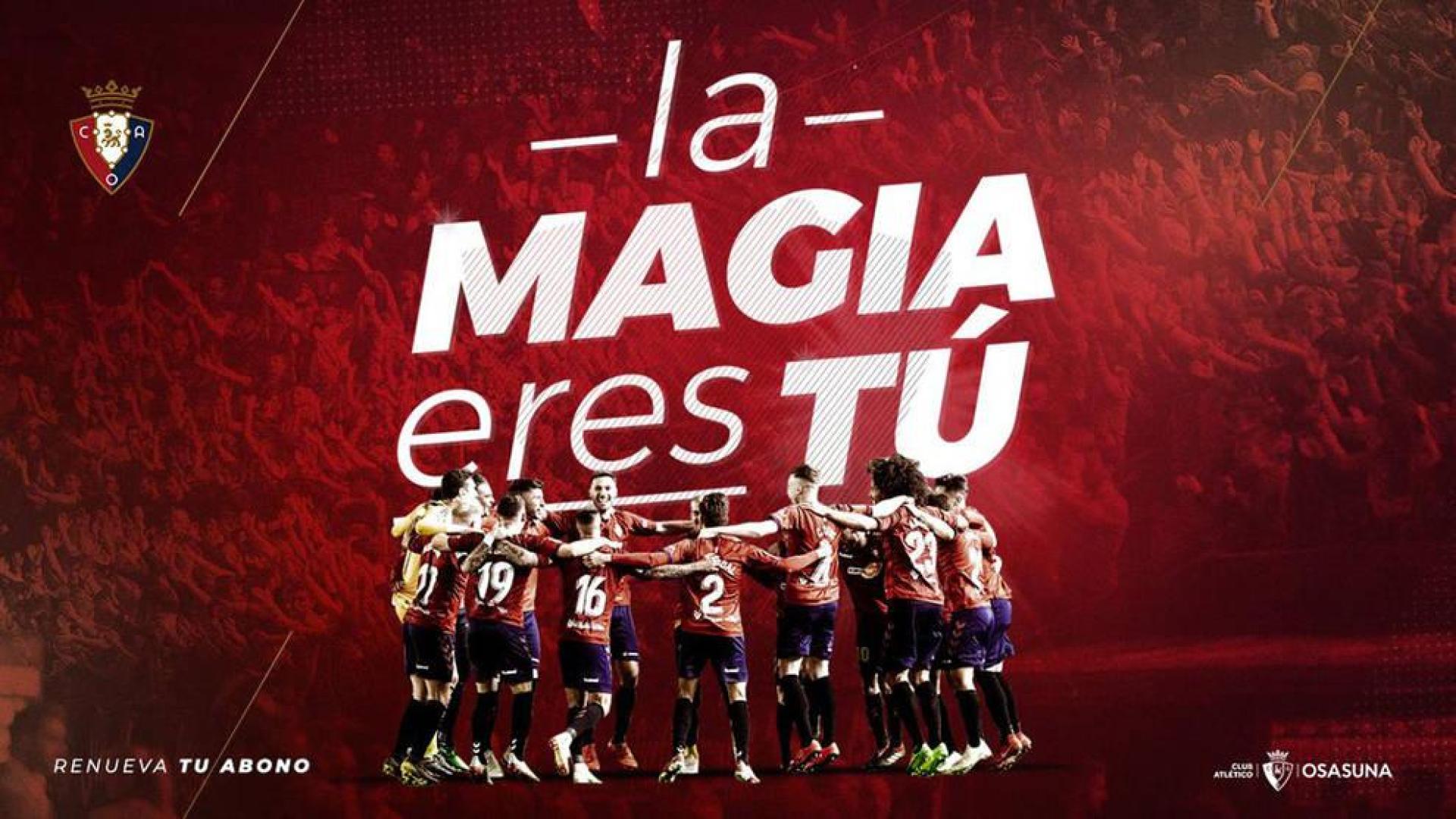 La campaña de renovación de abonos de Osasuna comienza este martes