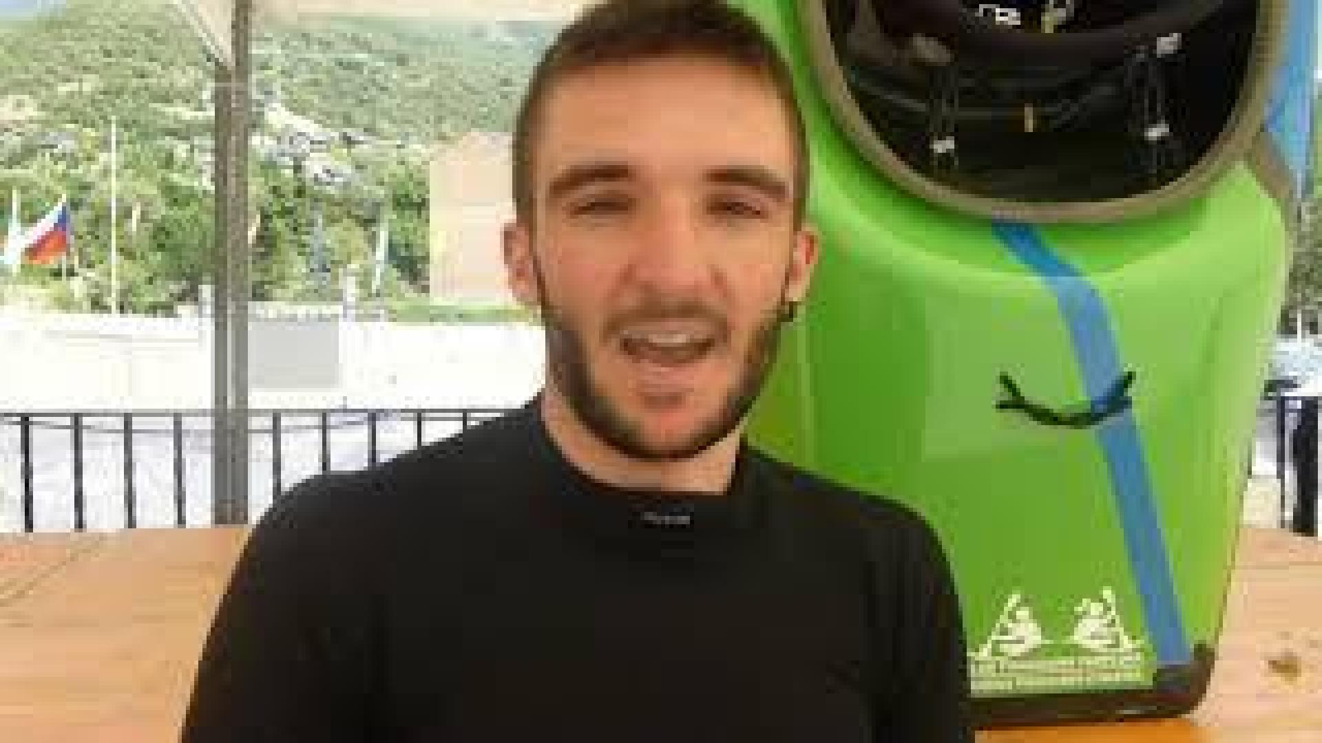 Ander de Miguel en el Mundial de Kayak 2019