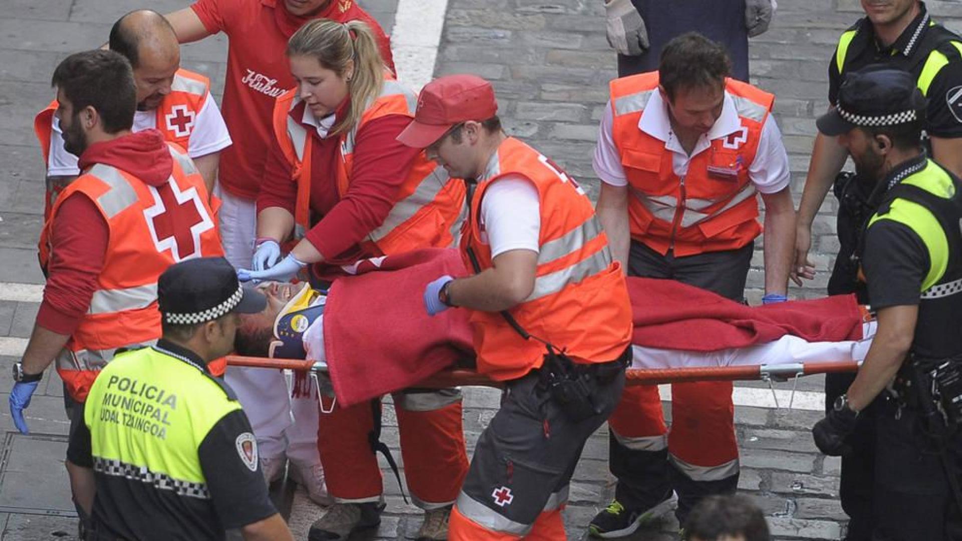 Cruz Roja atiende en los encierros a 514 personas, 132 más que en 2014