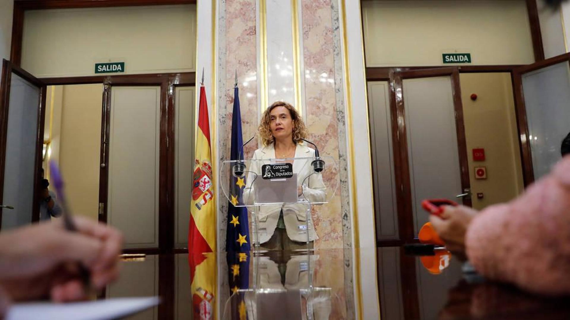 Batet ha informado del calendario en rueda de prensa en el Escritorio del Congreso.