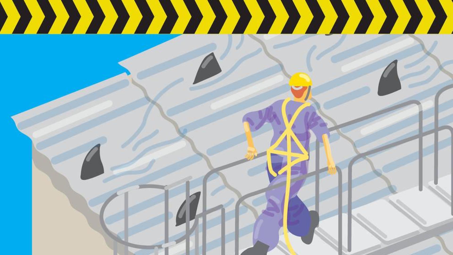 Campaña para prevenir accidentes en trabajos realizados en cubiertas y tejados