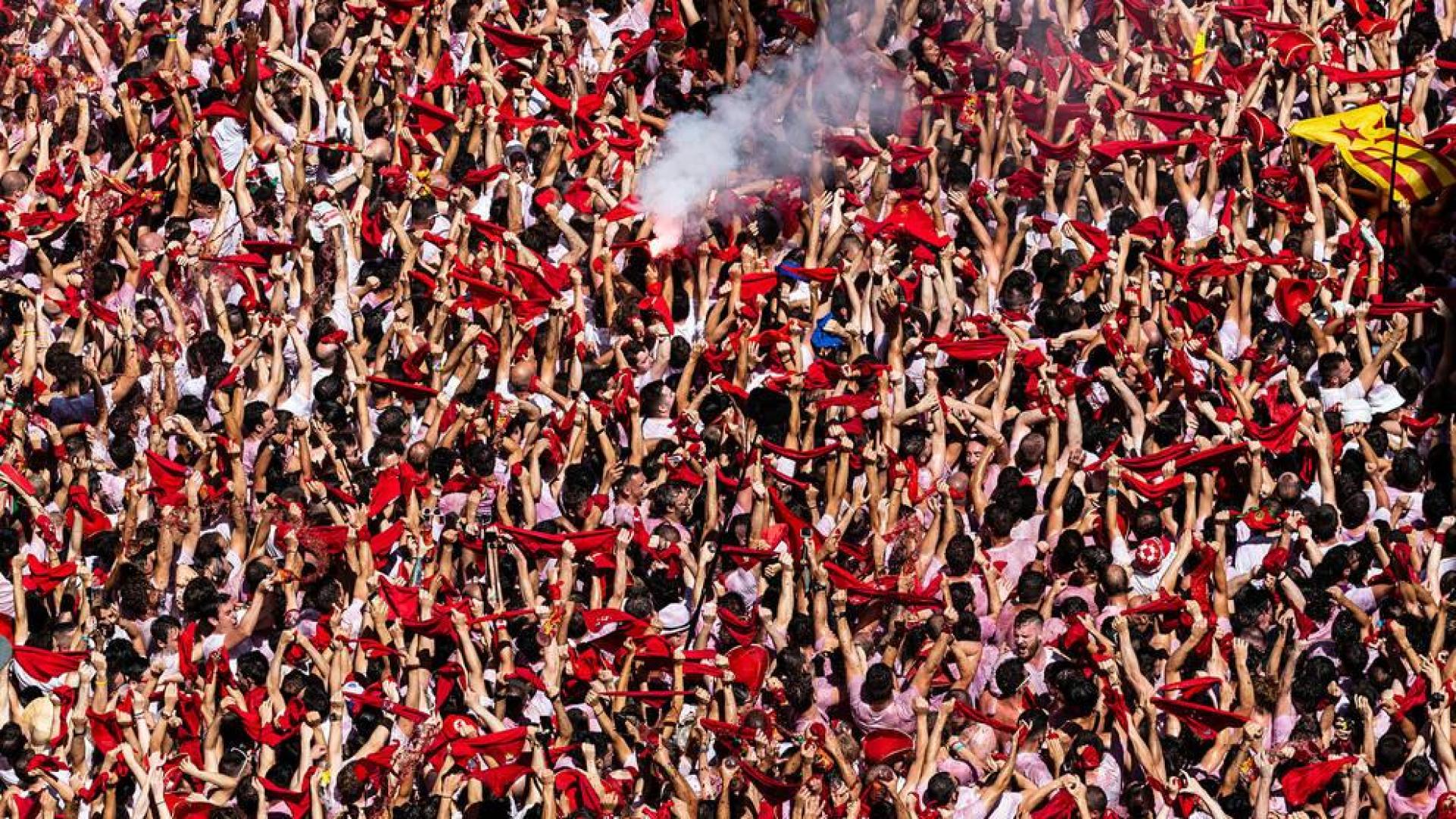 Imagen del chupinazo de San Fermín.
