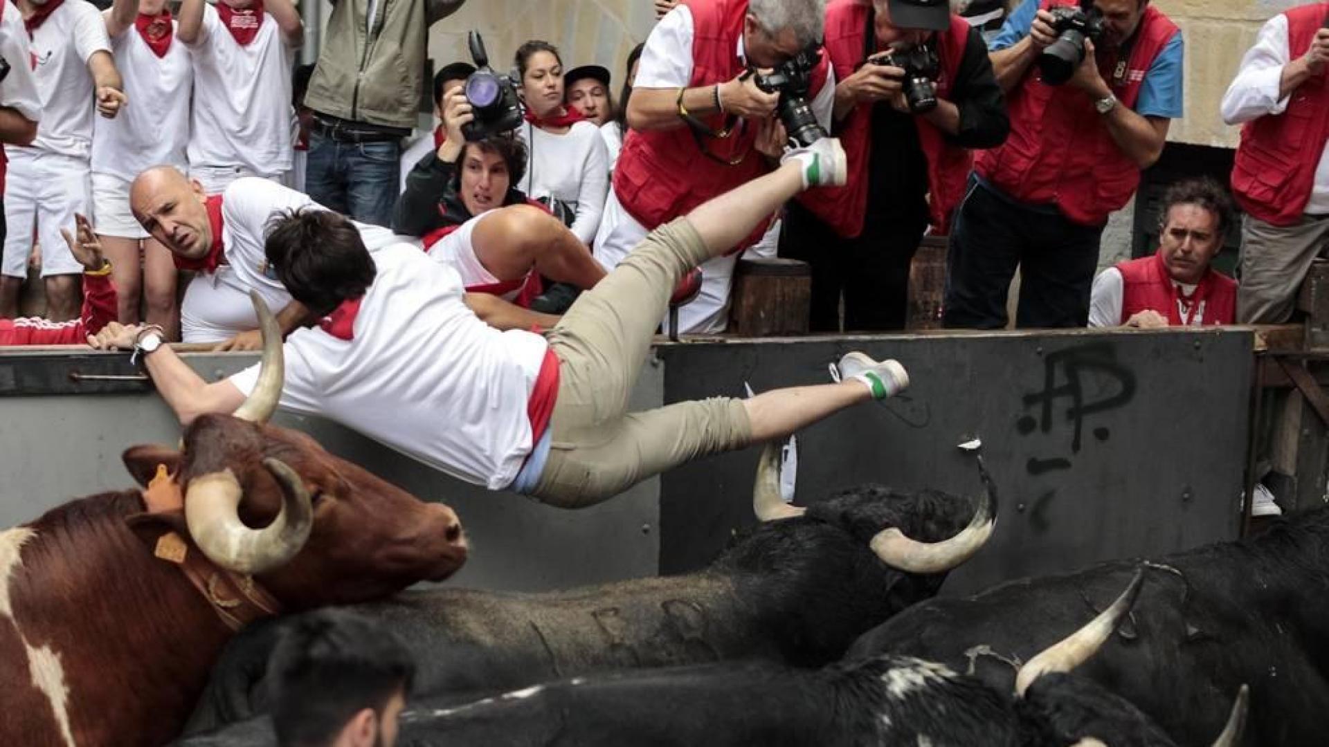 Fotos de Diario de Navarra de los mejores momentos de los encierros de San Fermín de 2018