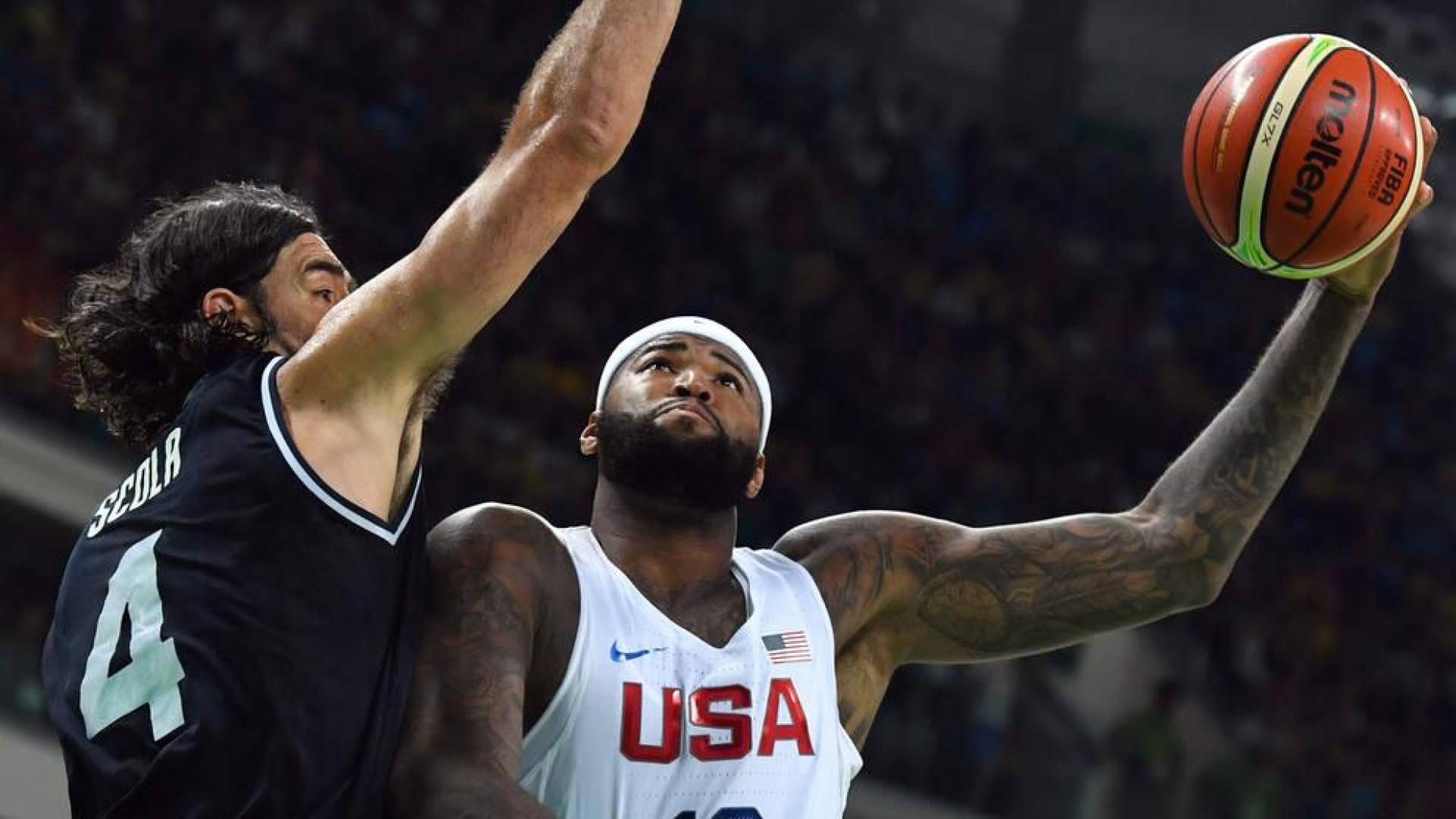 Cousins, con la camiseta de Estados Unidos, en los Juegos Olímpicos de 2016.
