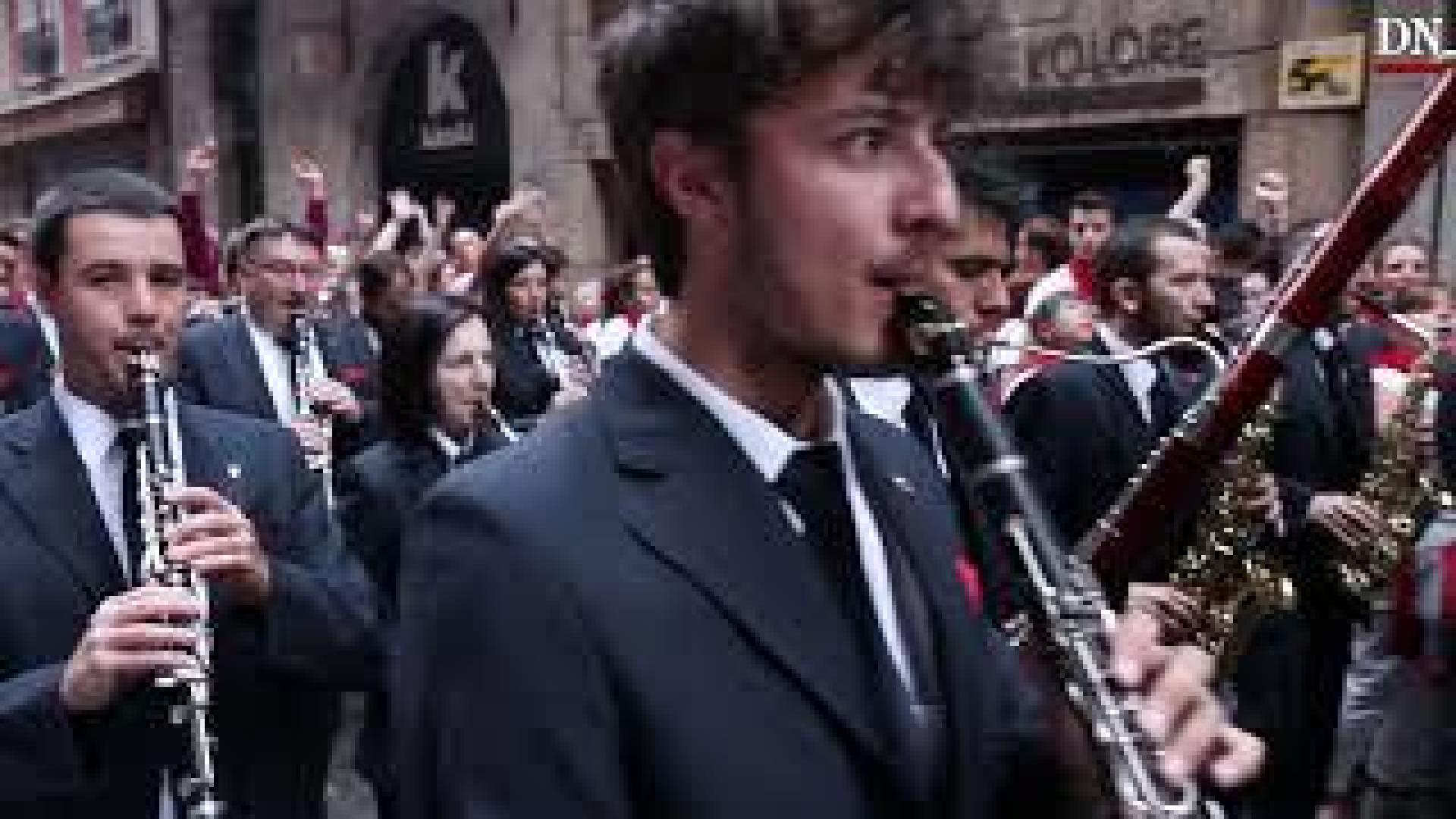 Salida de las dianas en San Fermín 2019