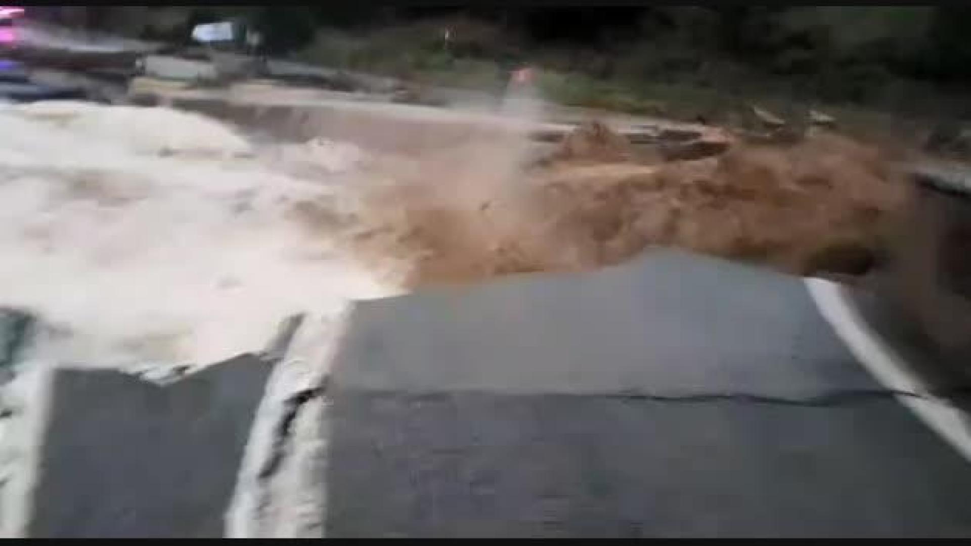 Estado de la N-121 entre Tafalla y Pueyo