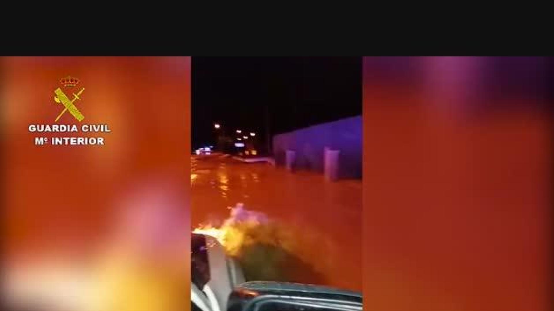 Actuaciones de la Guardia Civil en las inundaciones en la Zona Media de Navarra