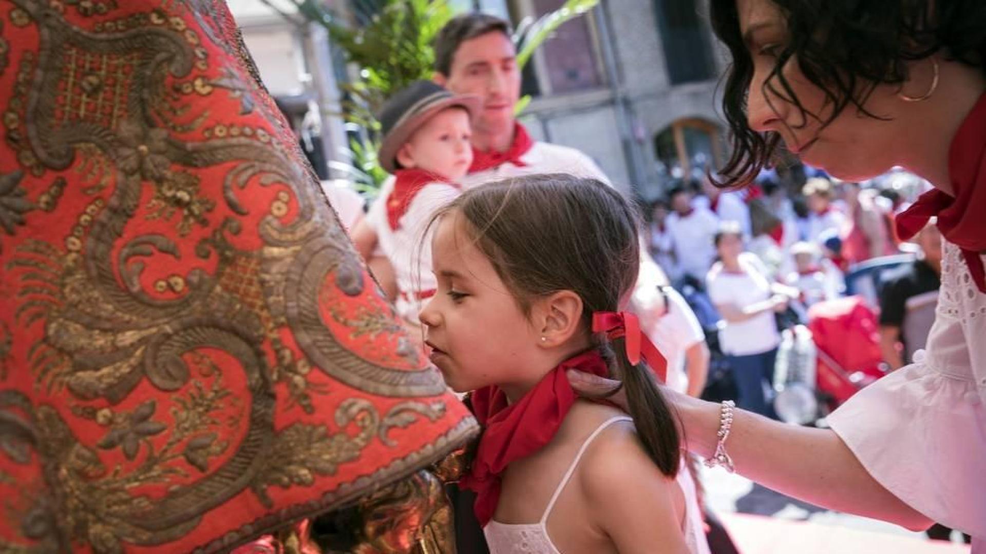 Fotos de la ofrenda floral infantil de los Sanfermines 2019