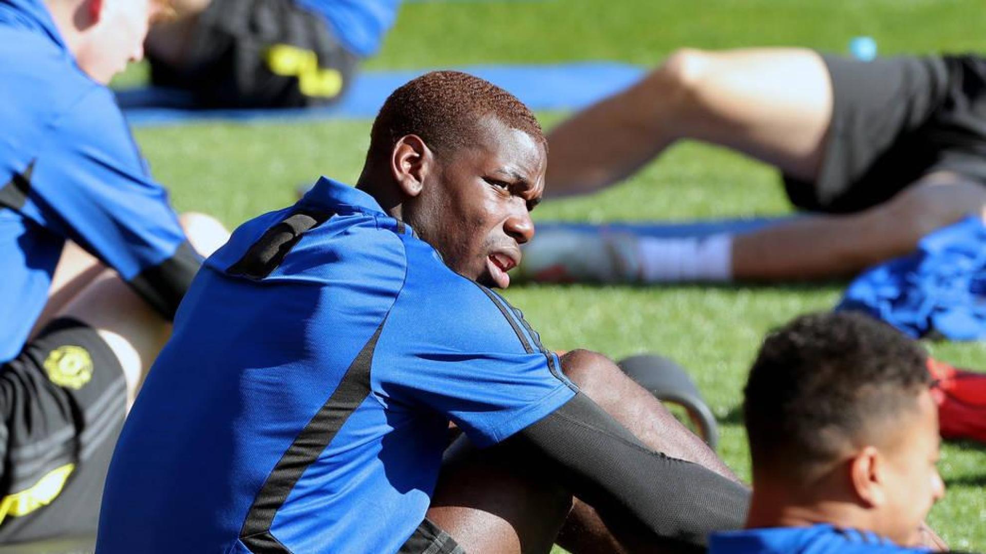 Pogba, con el Manchester United en el WACA de Perth, Australia.