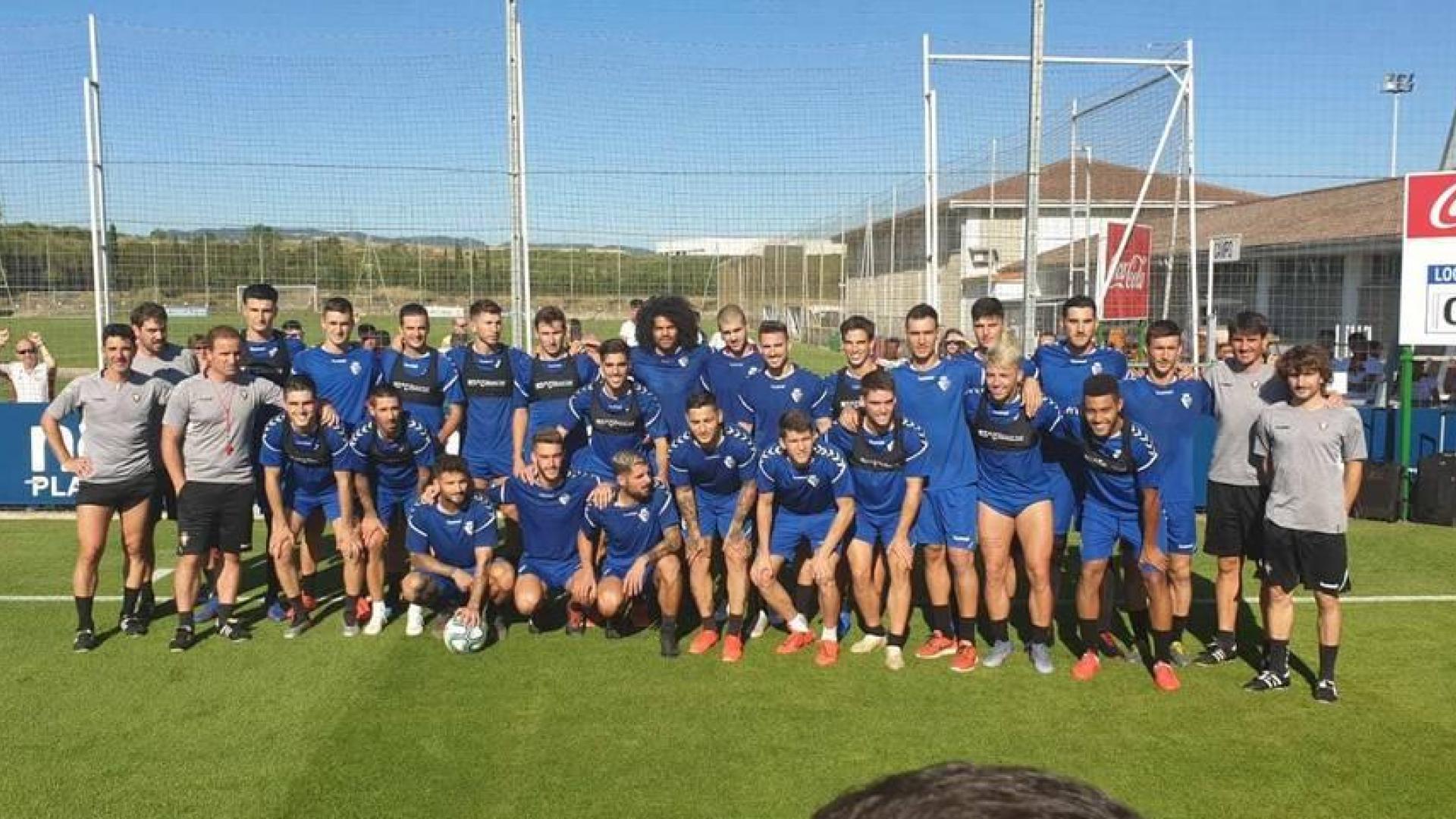La plantilla de Osasuna ya pisa Tajonar