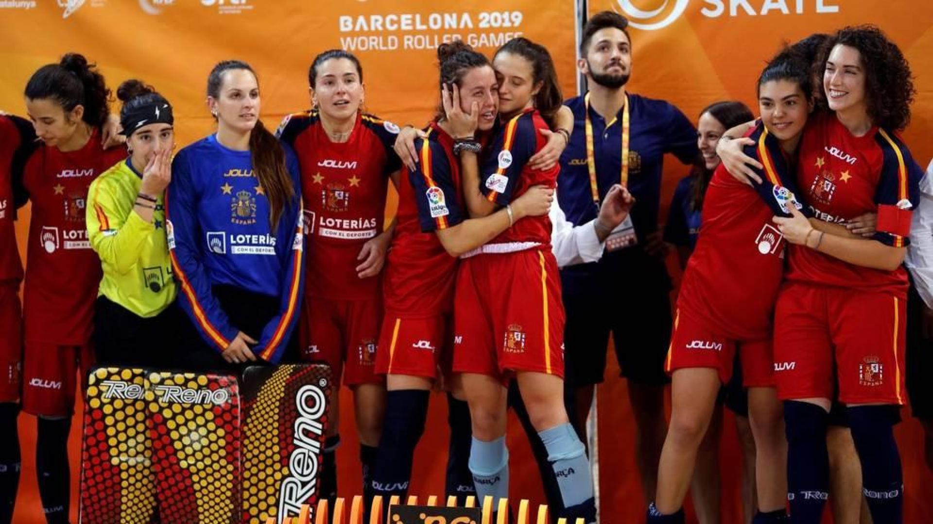 La selección femenina de hockey patines, campeona del mundo por séptima vez