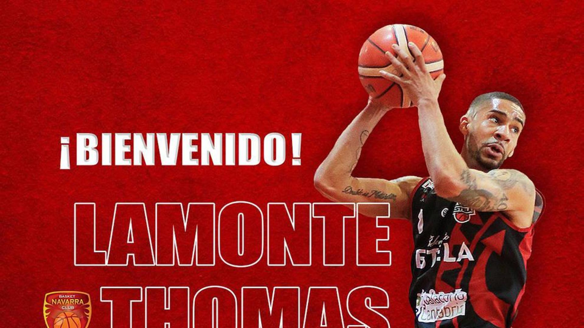 Basket Navarra da la bienvenida a Lamonte Thomas