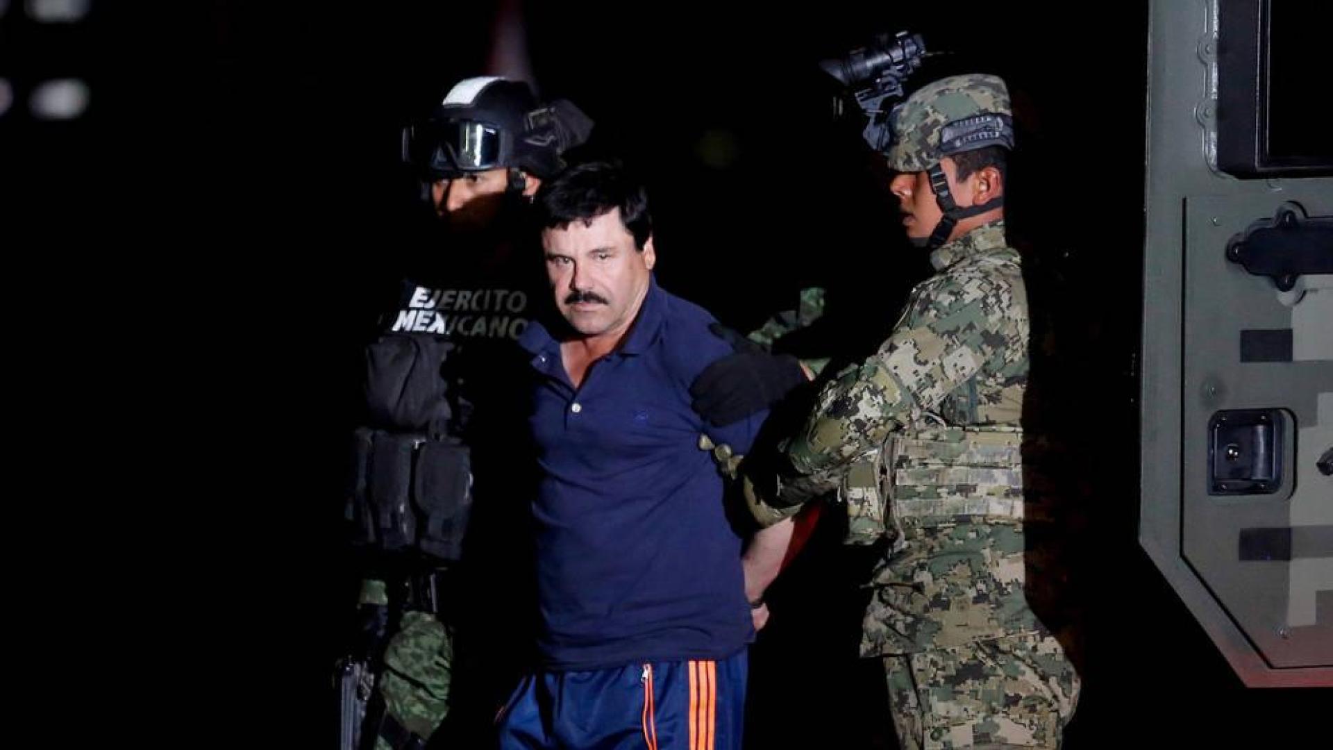'El Chapo' Guzmán, tras su arresto en México.