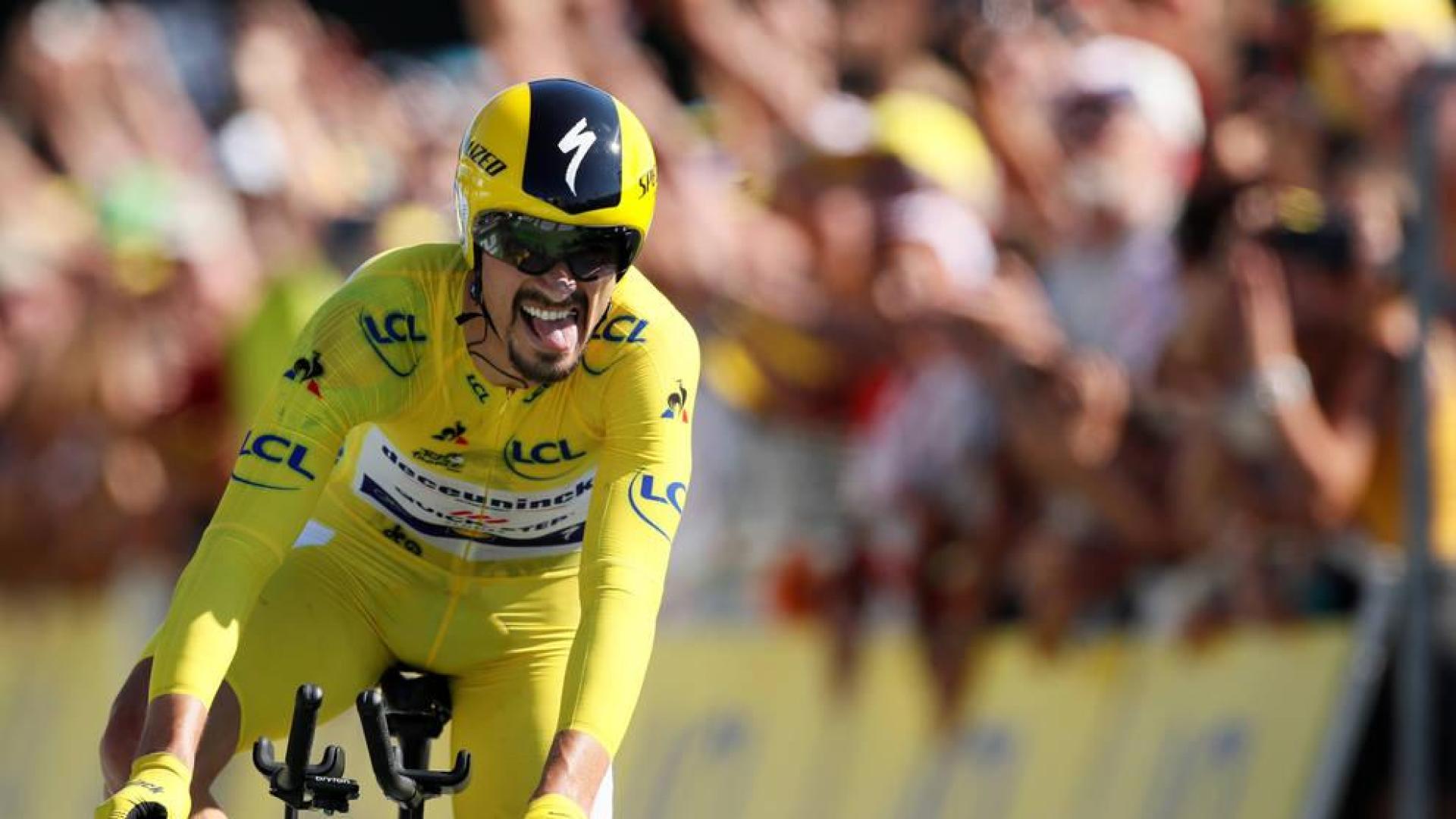 El maillot amarillo da alas a Alaphilippe, que gana la crono de Pau