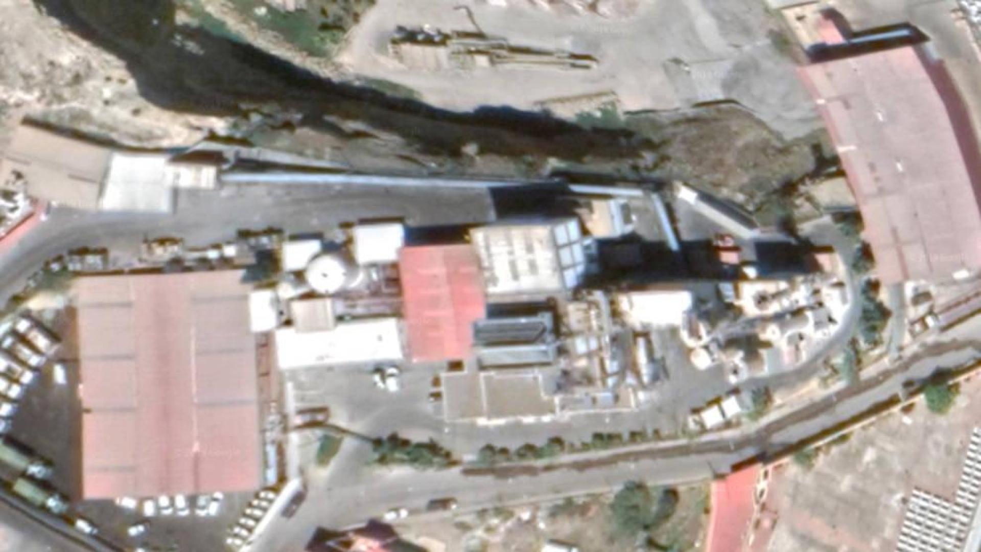 Vista aérea de la planta de incineración de residuos de Melilla.